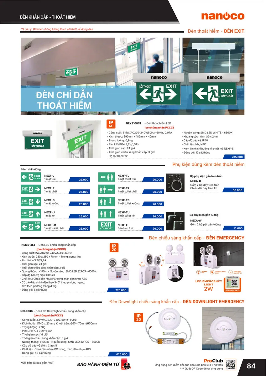 Catalogue Bảng giá Panasonic 2026 - Trang 85)
