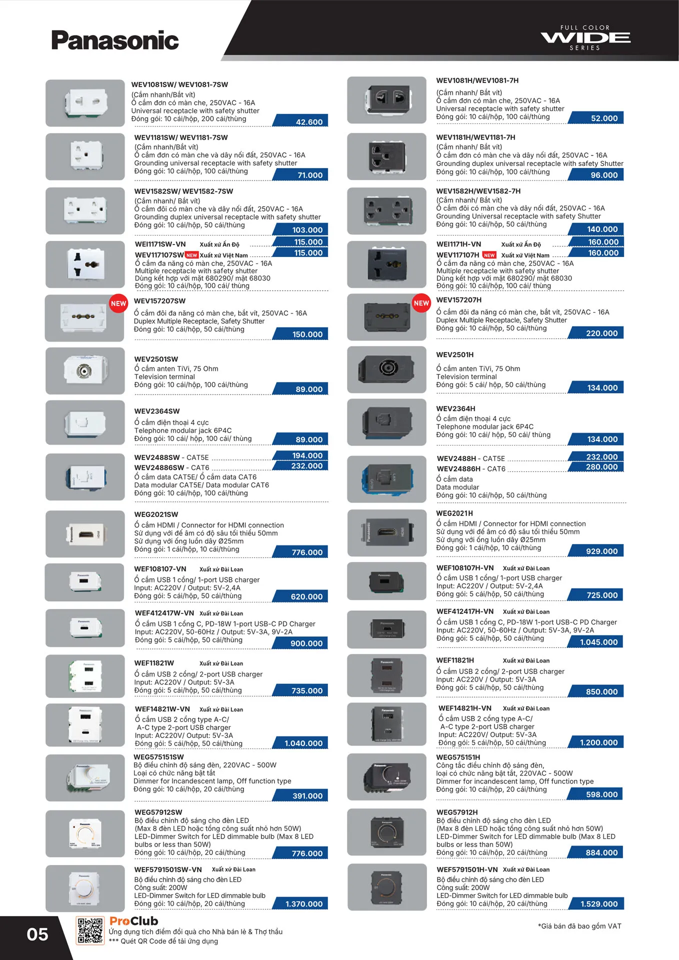 Bảng Giá Panasonic 2026 - Trang 6)