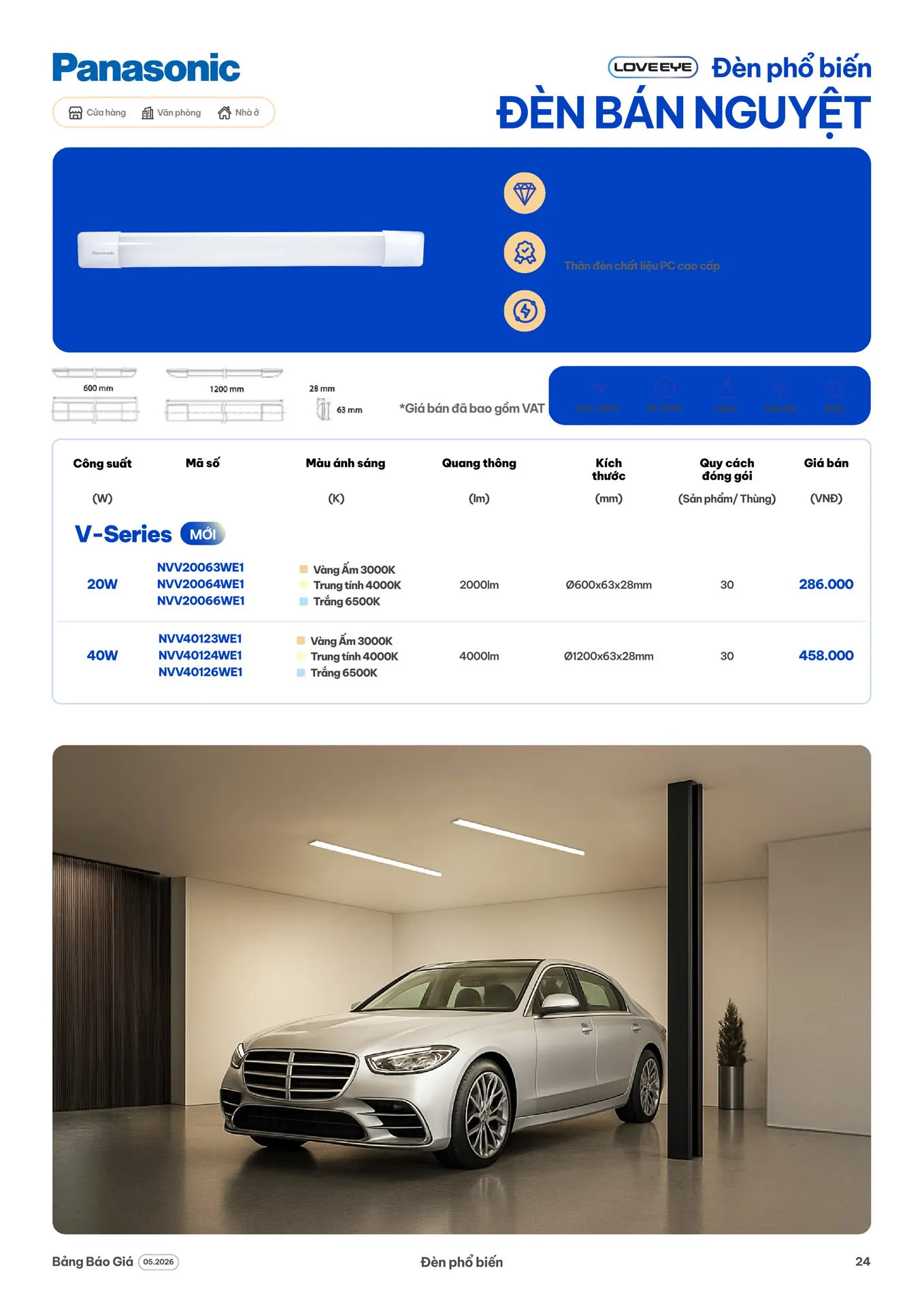 Catalogue Đèn LED Panasonic 2026 - Trang 24)