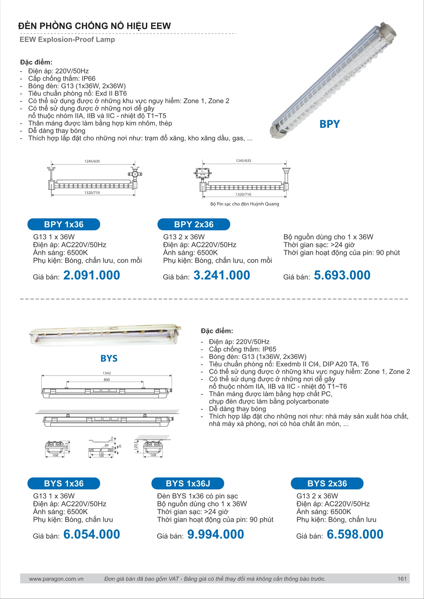 Catalogue Bảng Giá Đèn Led PARAGON 2026 - Trang 162