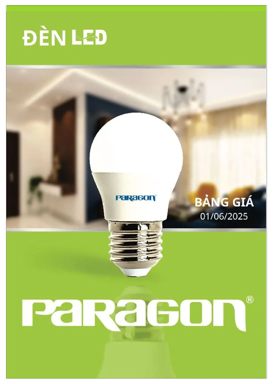 Bảng Giá Đèn Paragon Dân Dụng 2025 - Trang 1)