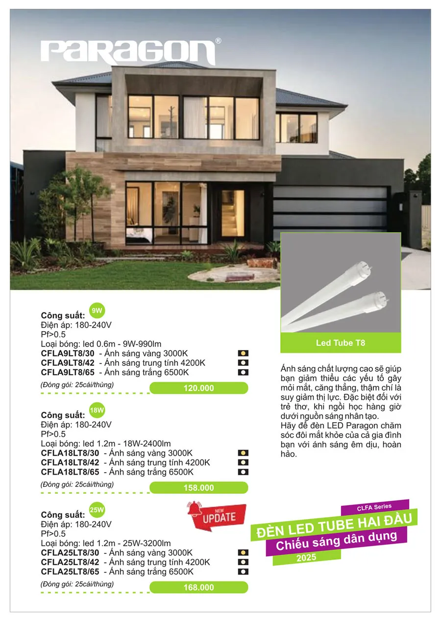 Bảng Giá Đèn Paragon Dân Dụng 2026 - Trang 23)