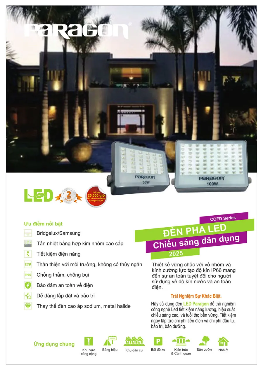 Bảng Giá Đèn Paragon Dân Dụng 2026 - Trang 32)