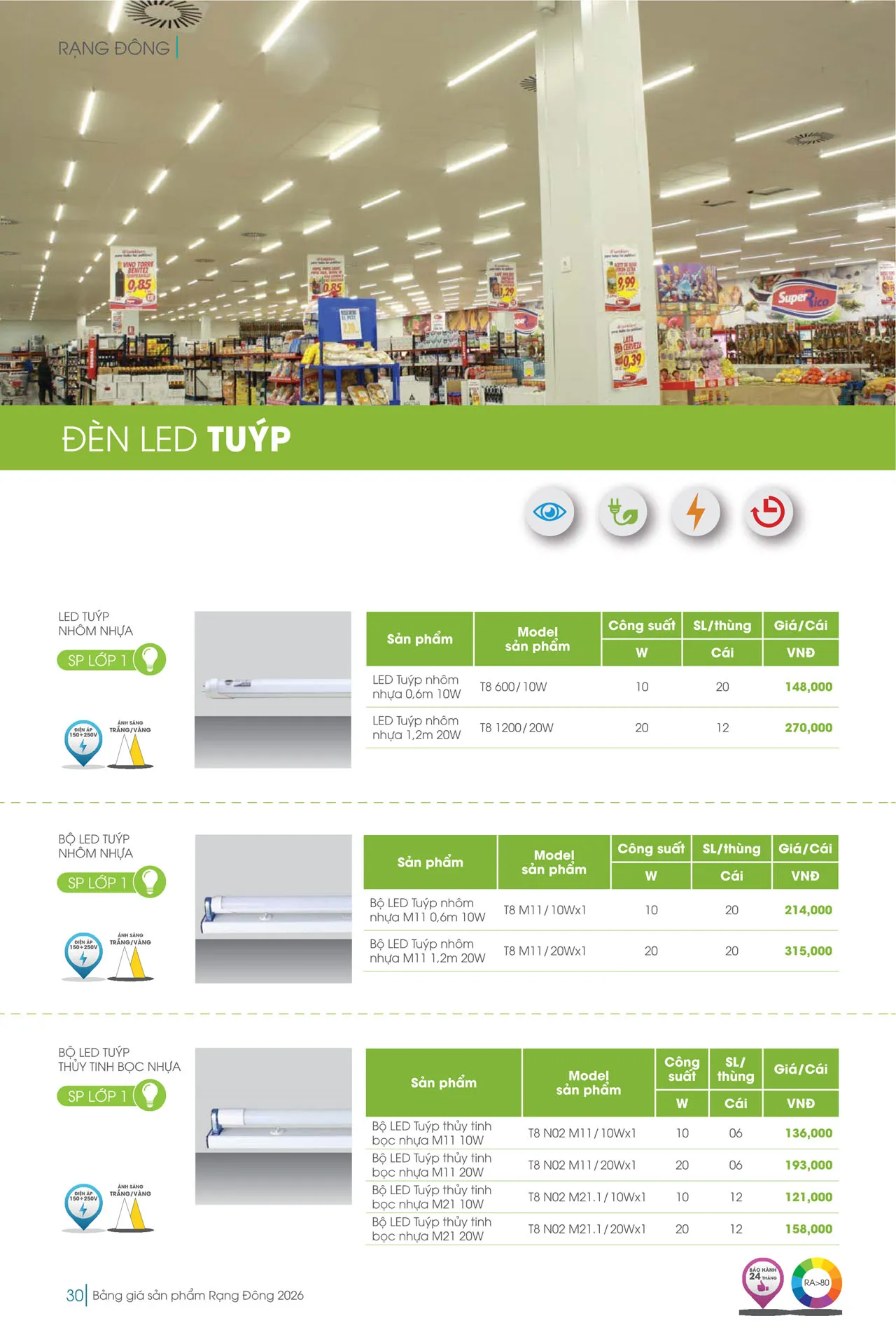 Catalogue đèn LED Rạng Đông 2026 - Trang 30)