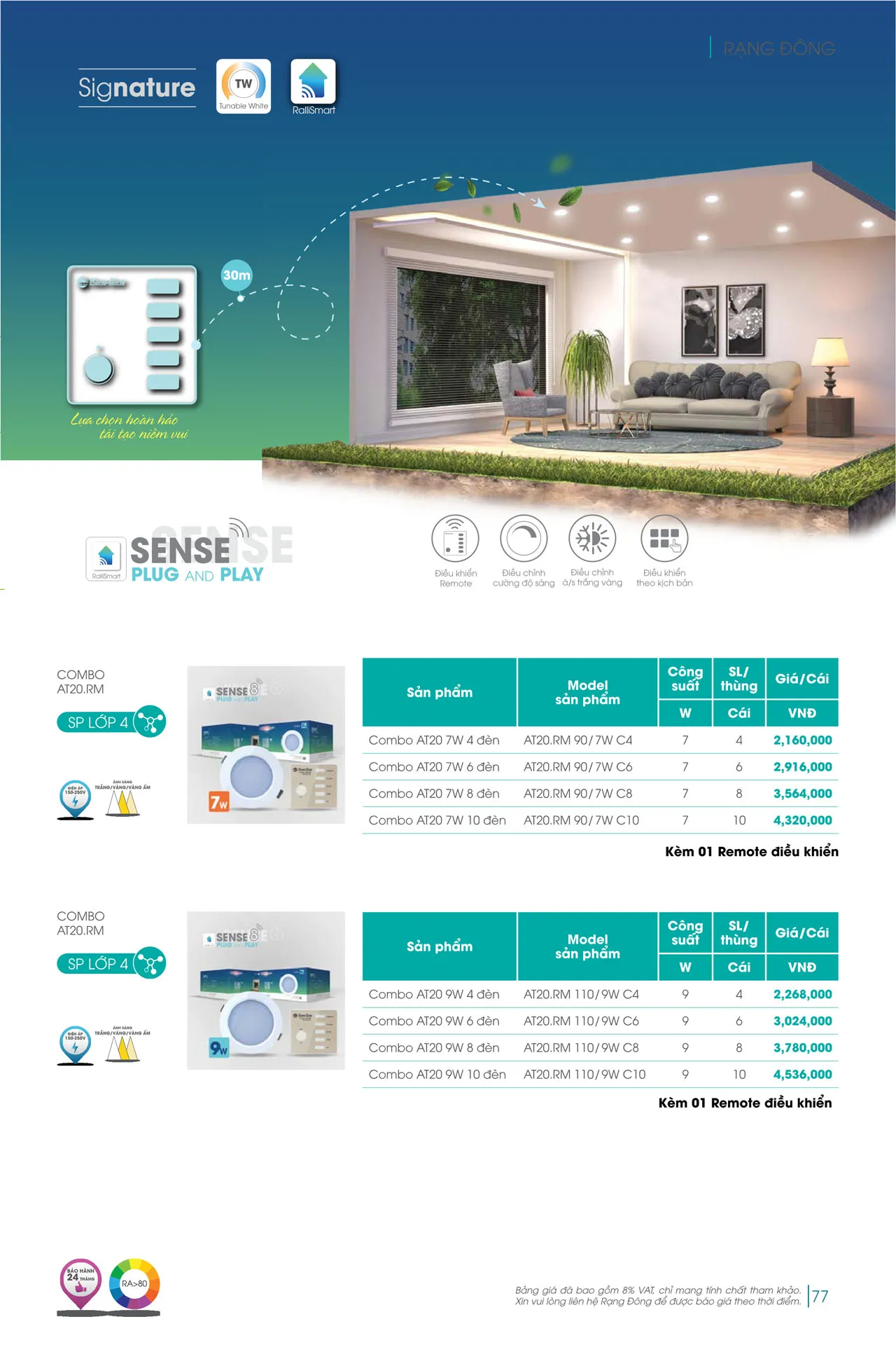 Catalogue đèn LED Rạng Đông 2026 - Trang 77)