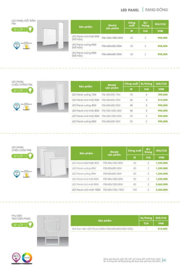 Bảng Giá đèn Rạng Đông 2026 - Trang 41)