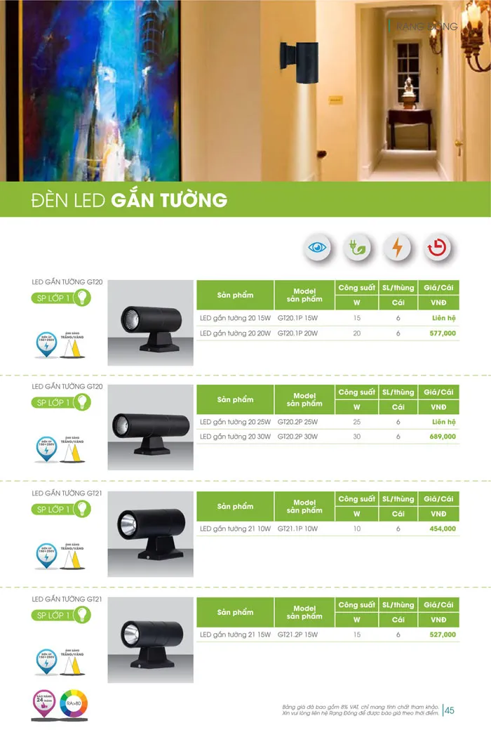 Bảng Giá đèn Rạng Đông 2026 - Trang 45)