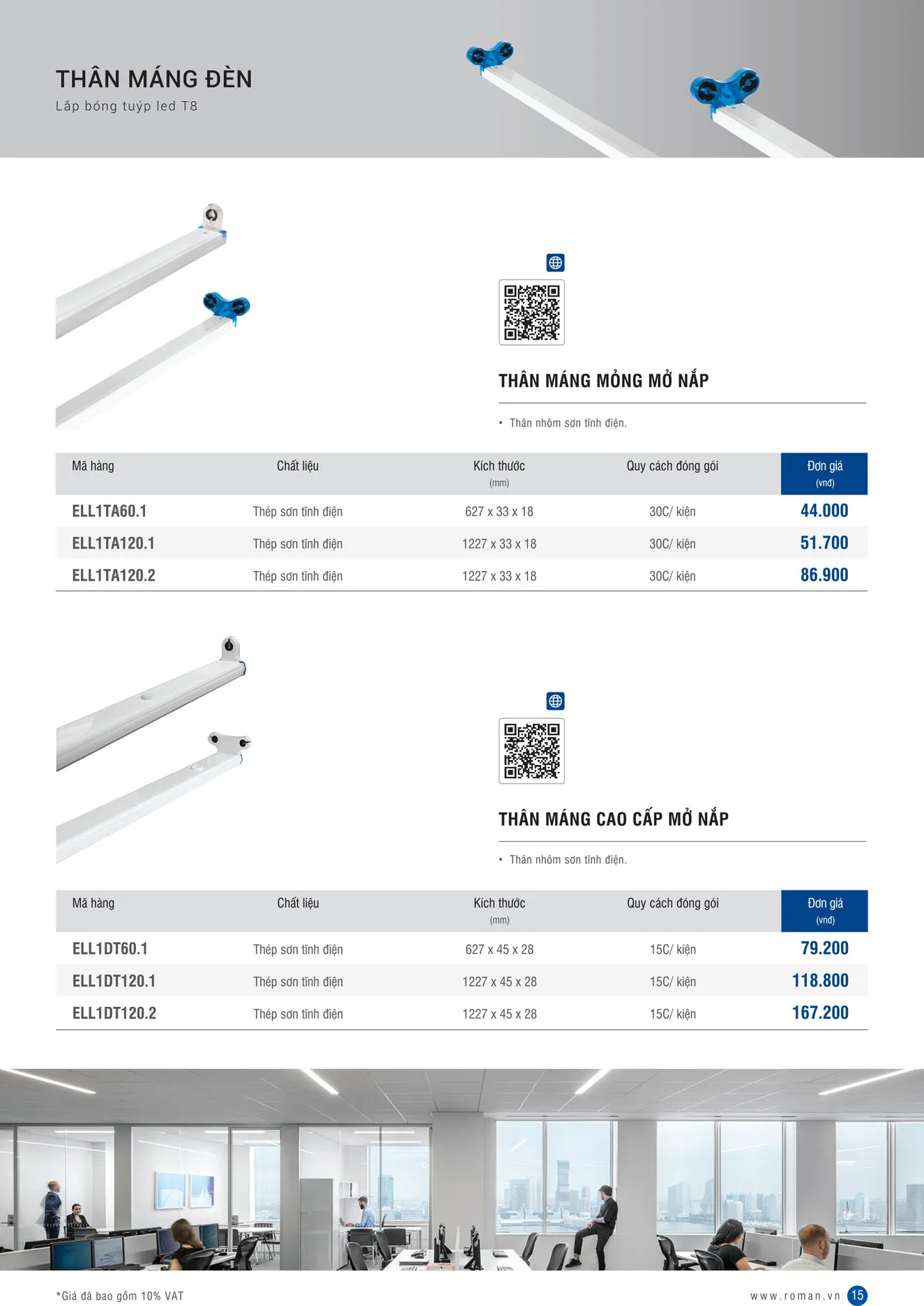 Catalogue Thiết Bị Điện ROMAN 2026 - Trang 15)