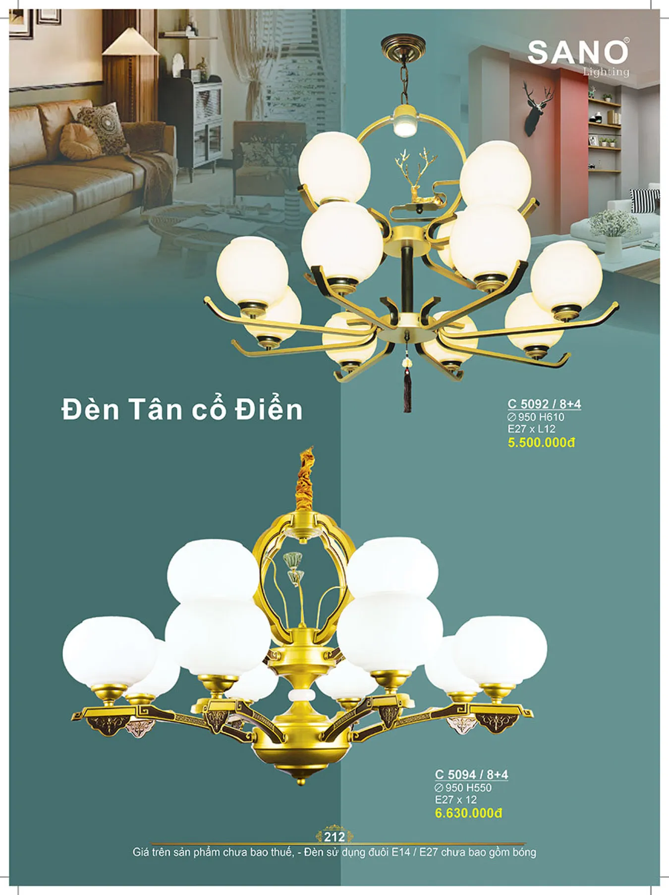 Catalogue ĐÈN SANO 2025 - Trang 213)