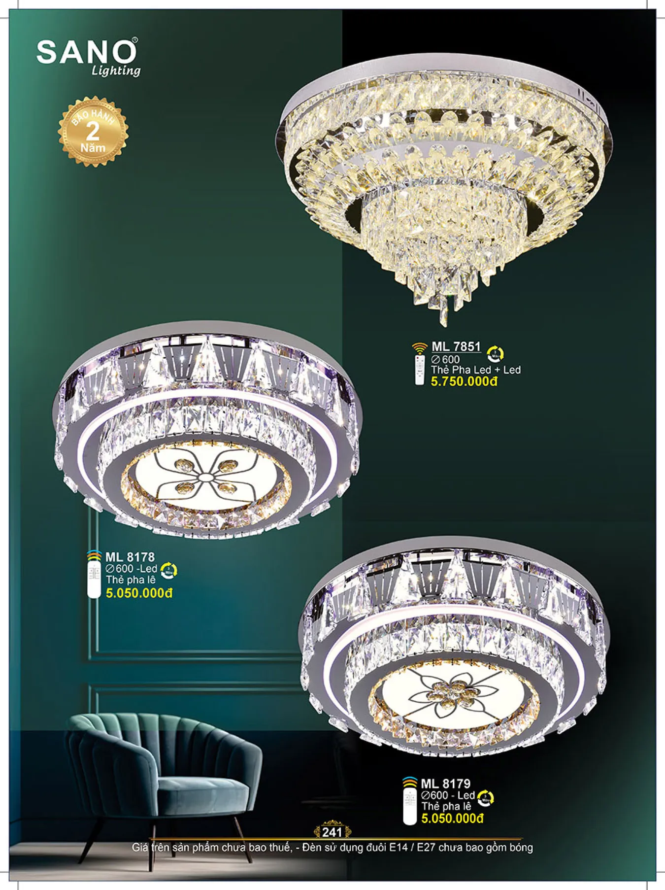Catalogue ĐÈN SANO 2025 - Trang 242)