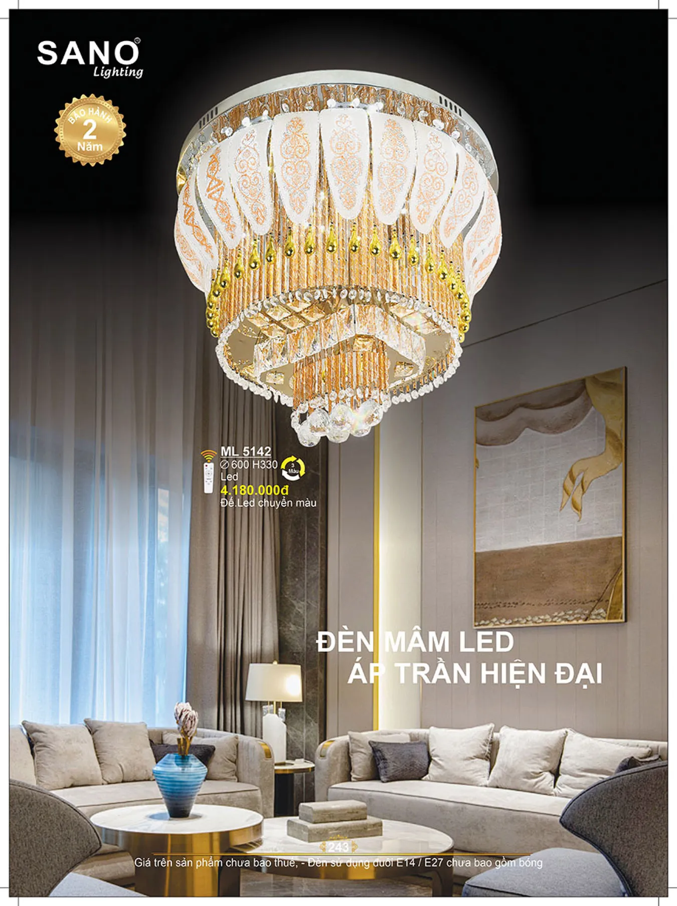 Catalogue ĐÈN SANO 2025 - Trang 244)