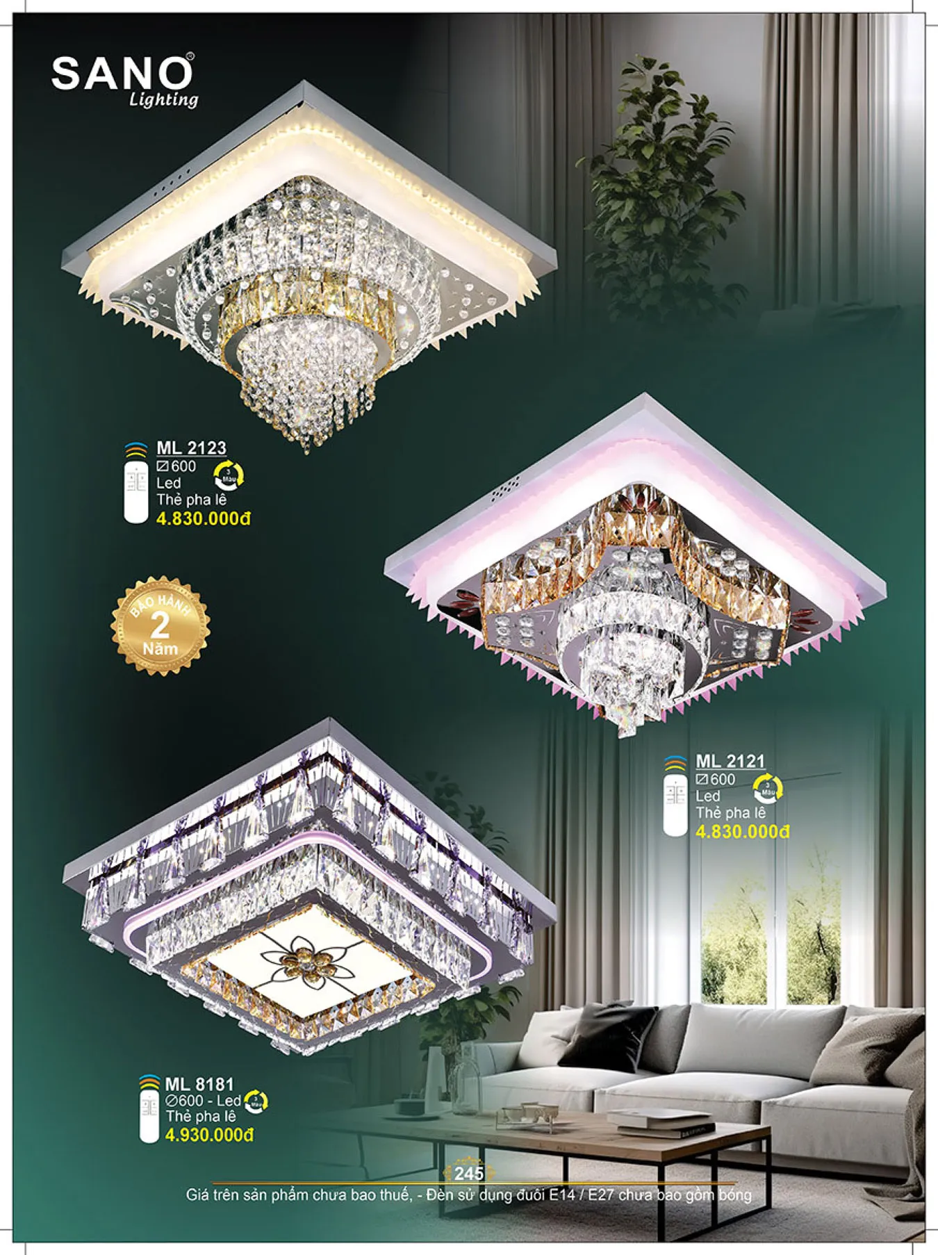 Catalogue ĐÈN SANO 2025 - Trang 246)