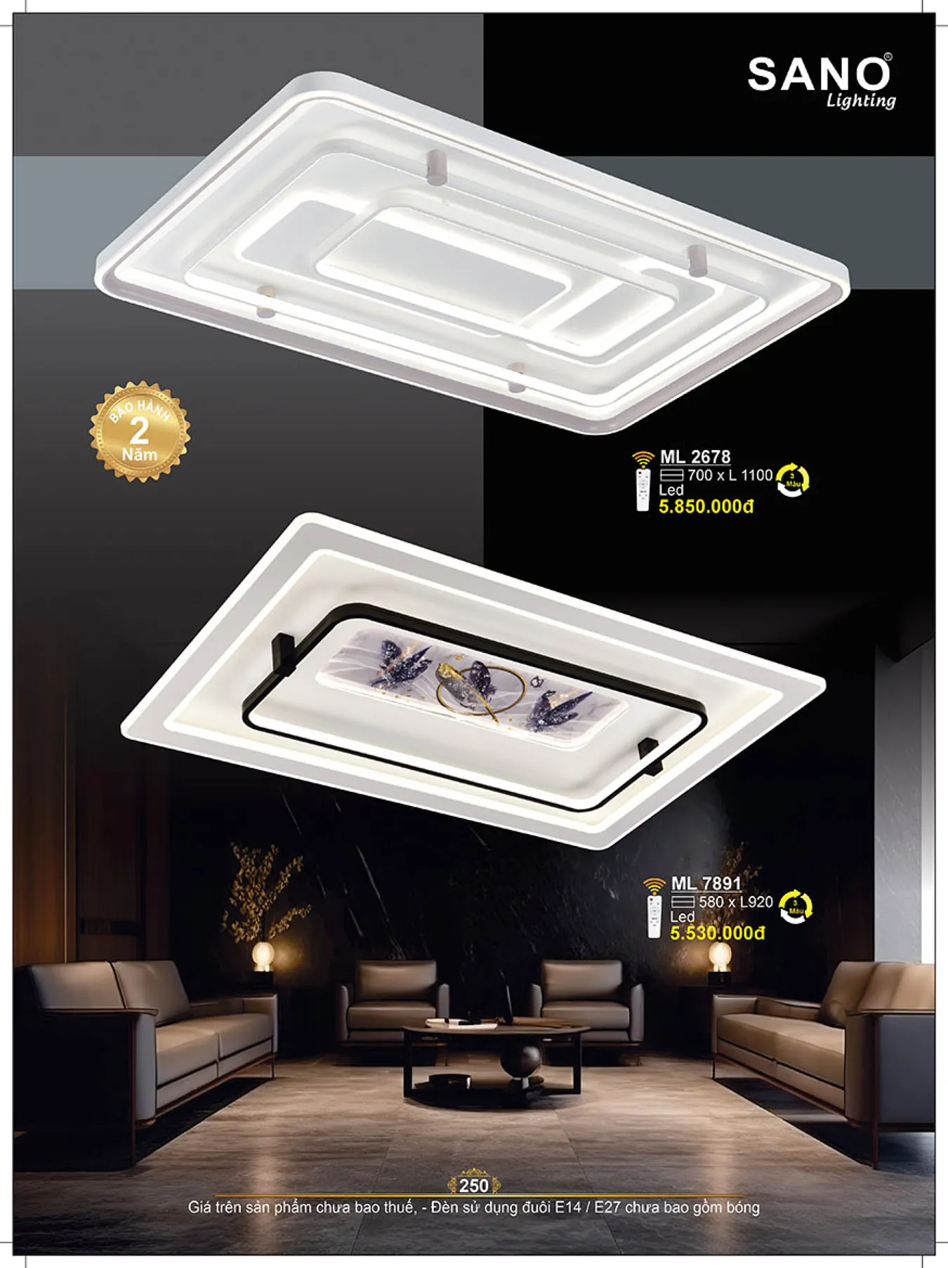 Catalogue ĐÈN SANO 2025 - Trang 251)