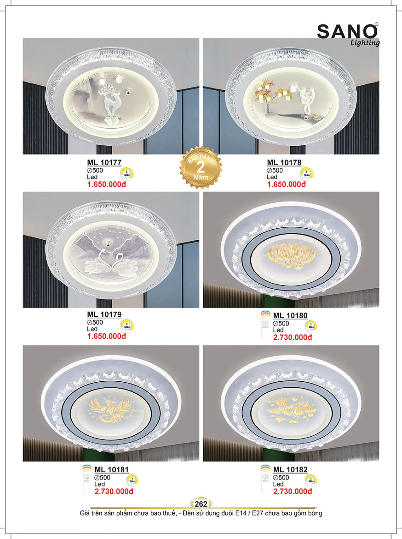 Catalogue ĐÈN SANO 2025 - Trang 263)