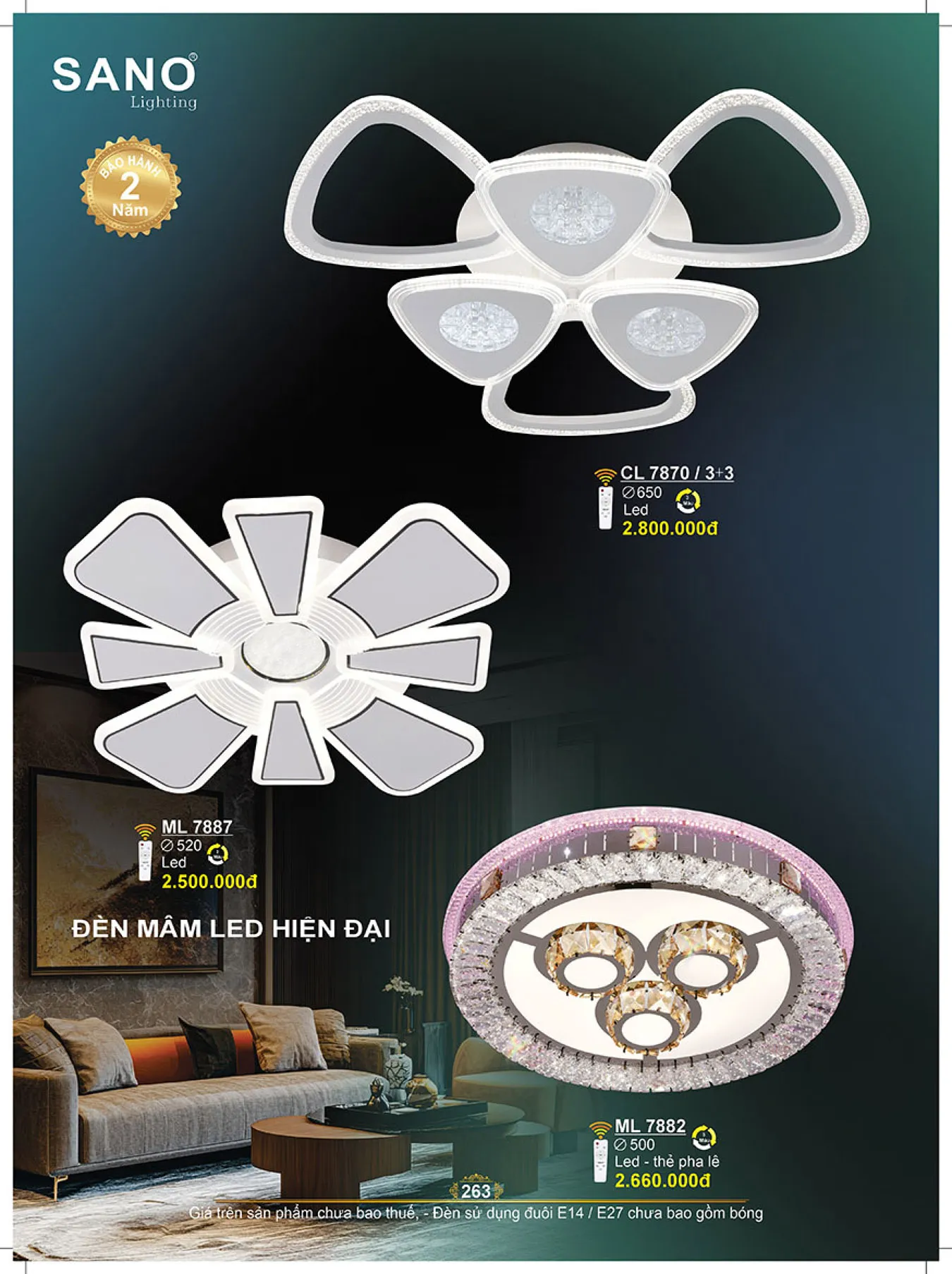 Catalogue ĐÈN SANO 2025 - Trang 264)