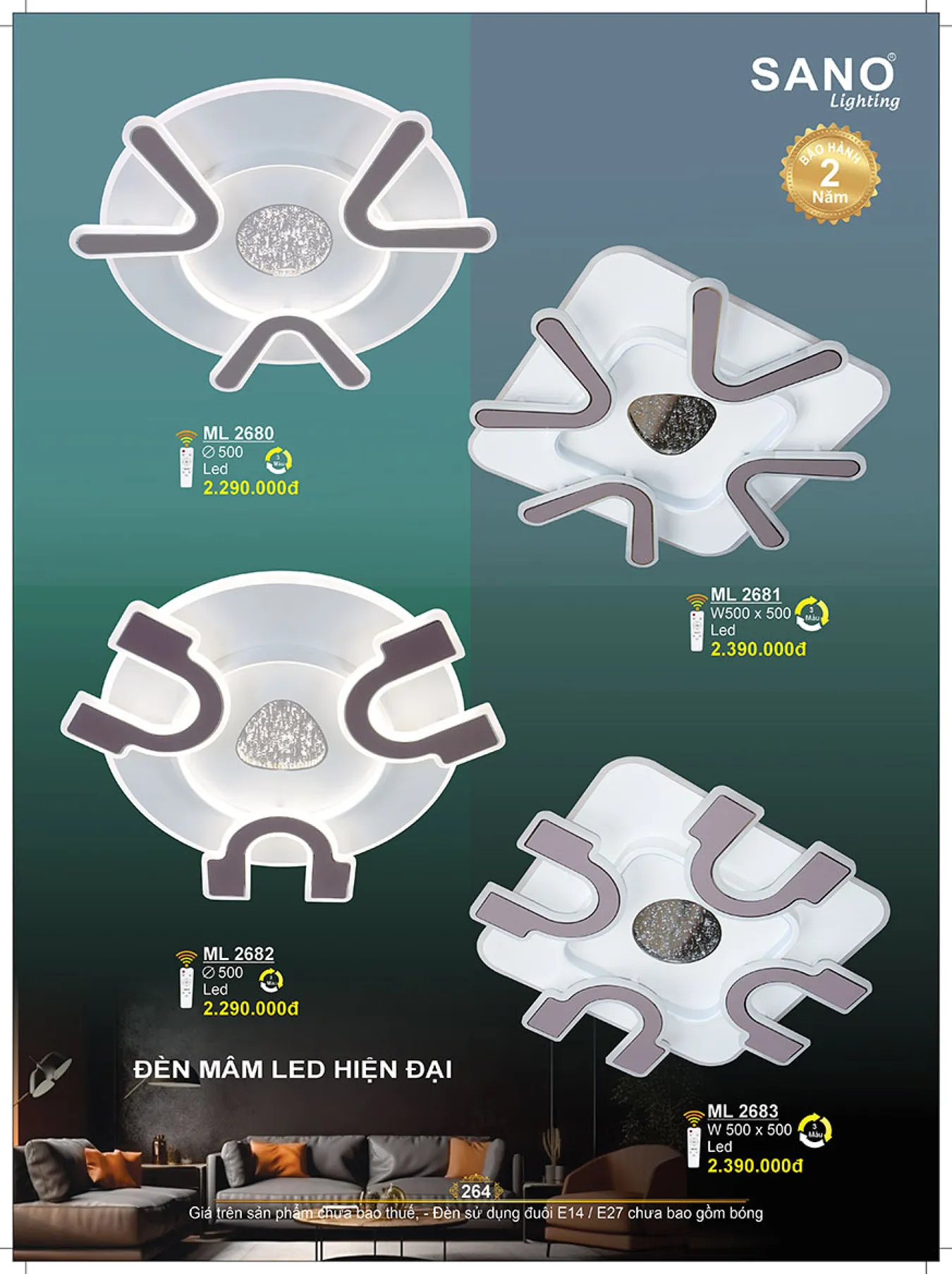 Catalogue ĐÈN SANO 2025 - Trang 265)
