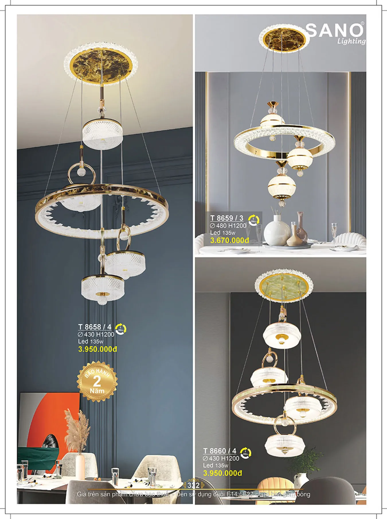 Catalogue ĐÈN SANO 2025 - Trang 323)