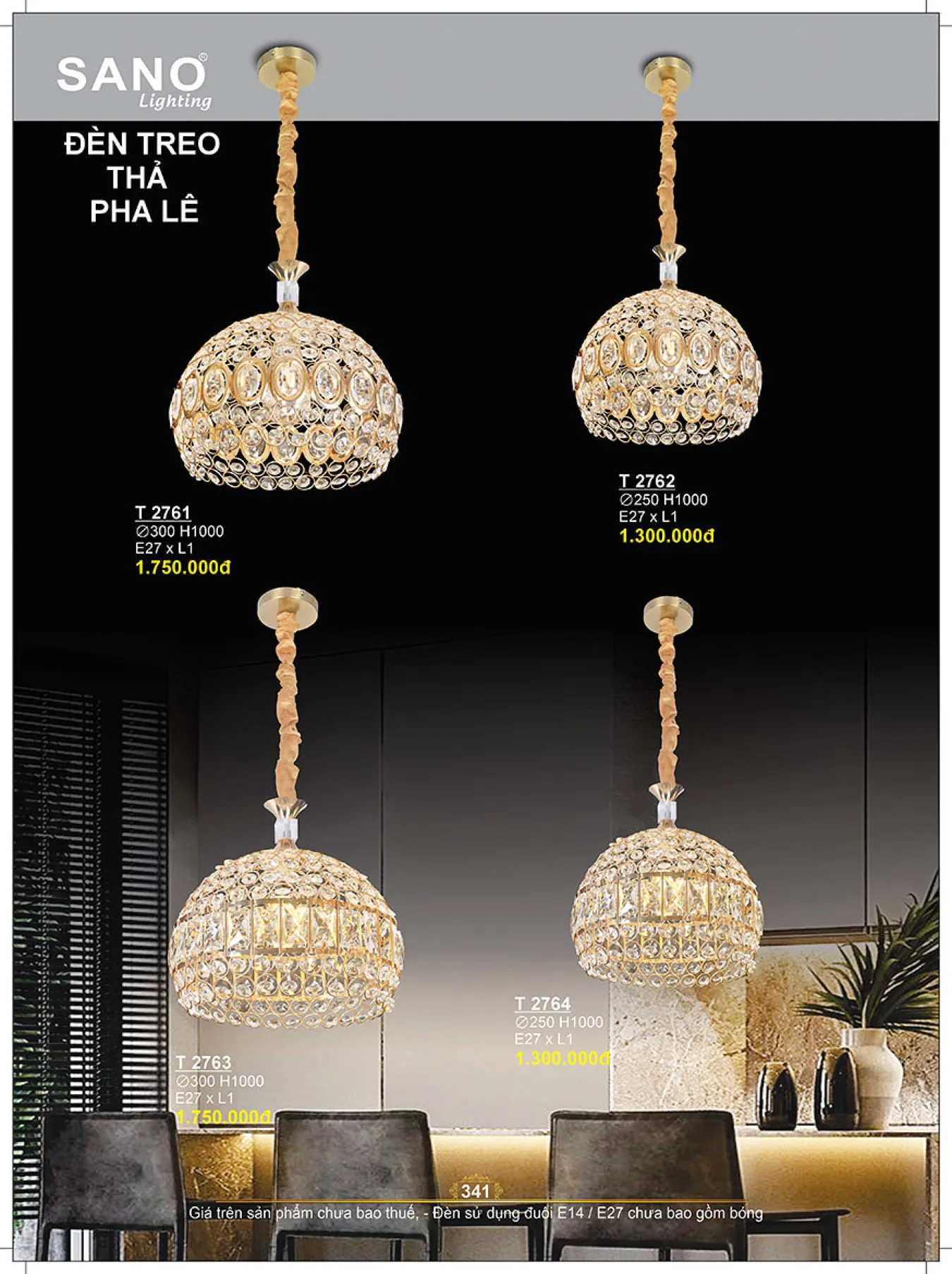 Catalogue ĐÈN SANO 2025 - Trang 342)