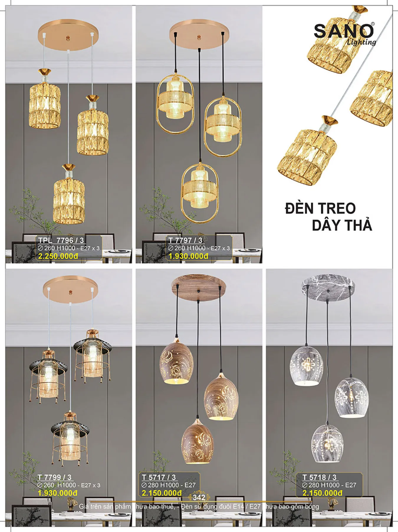 Catalogue ĐÈN SANO 2025 - Trang 343)