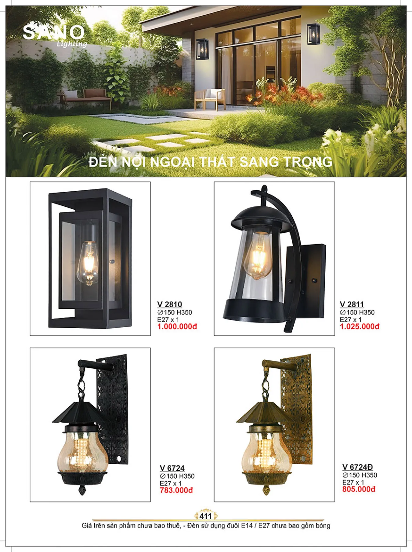Catalogue ĐÈN SANO 2025 - Trang 412)