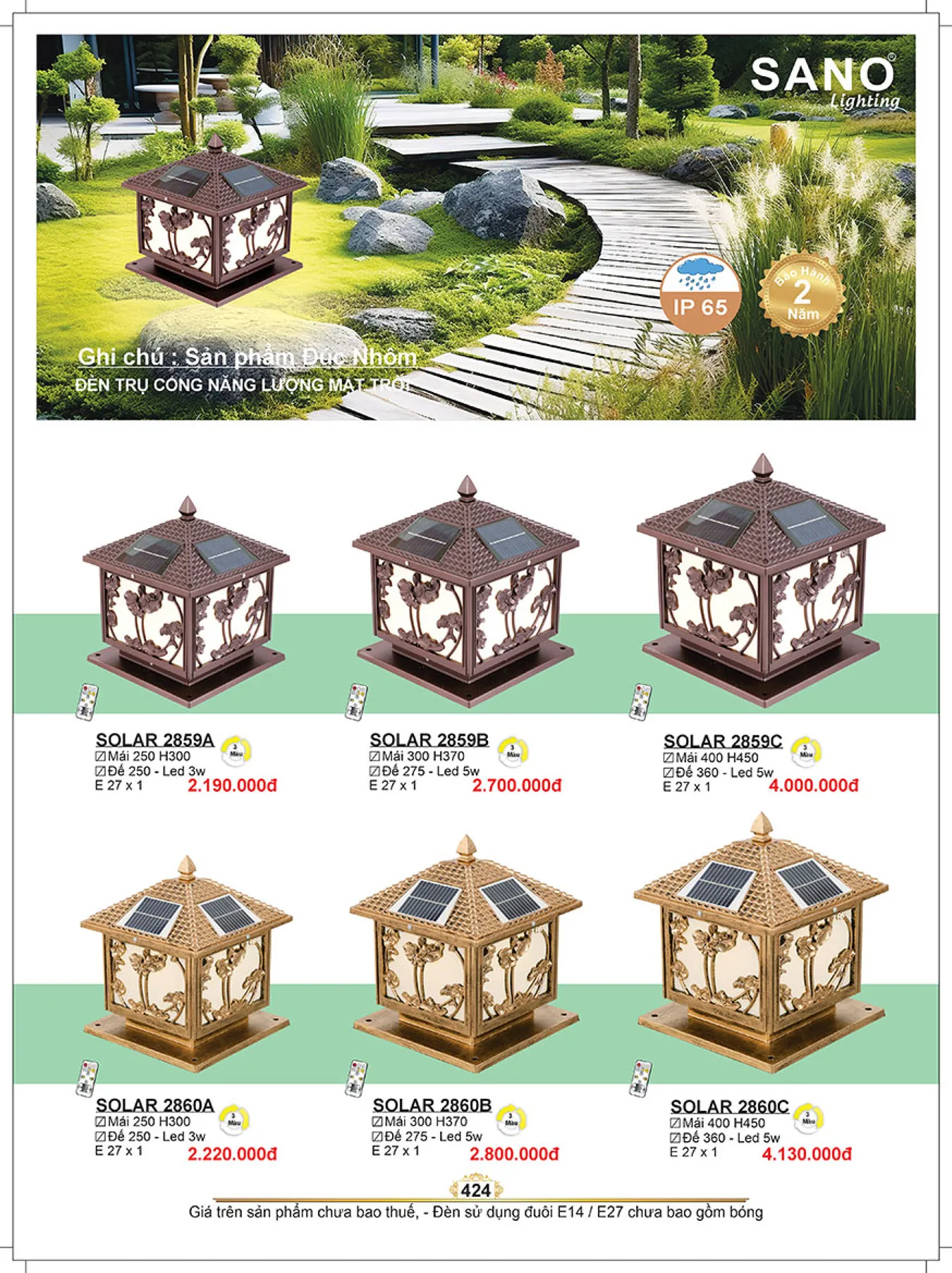 Catalogue ĐÈN SANO 2025 - Trang 425)