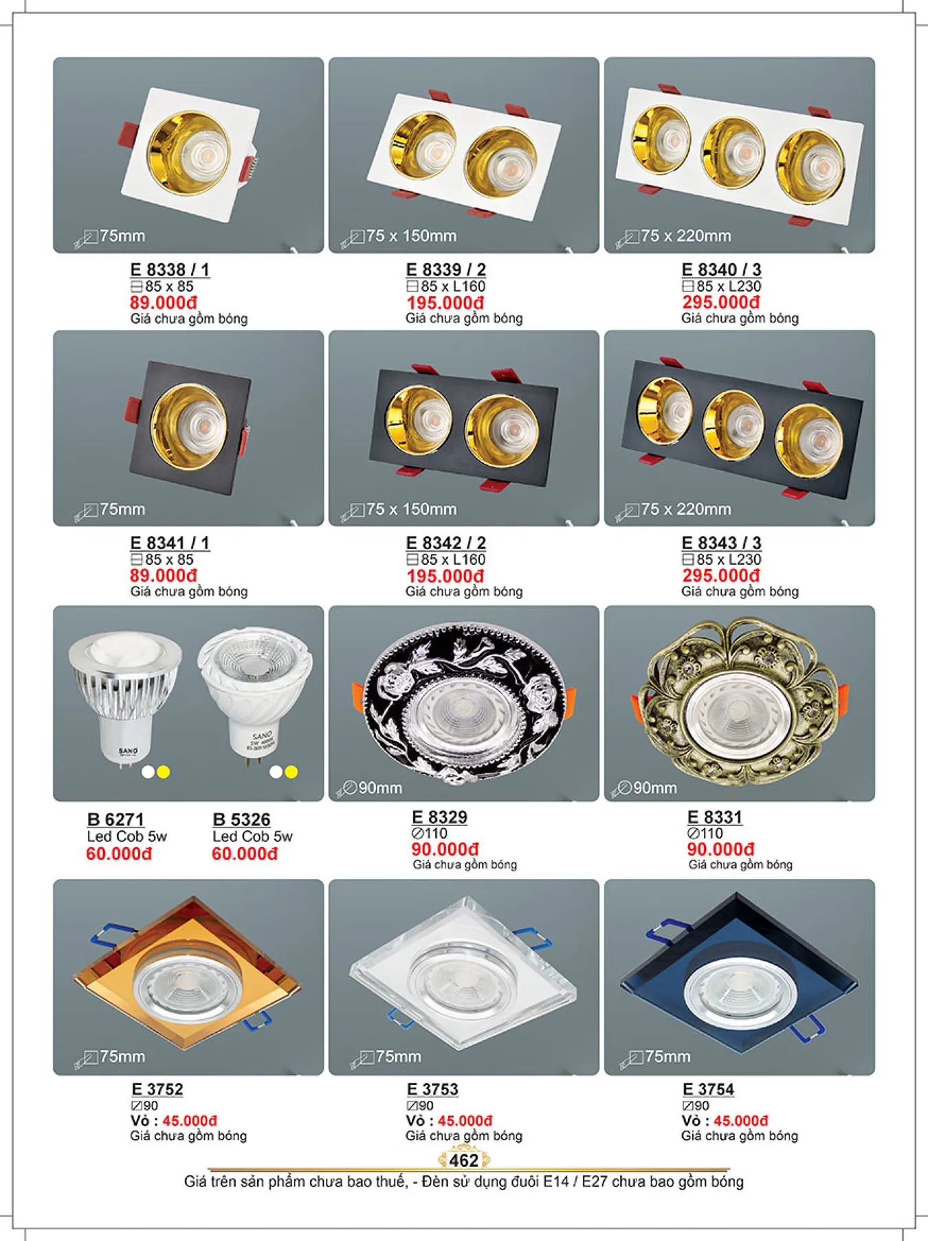 Catalogue ĐÈN SANO 2025 - Trang 463)