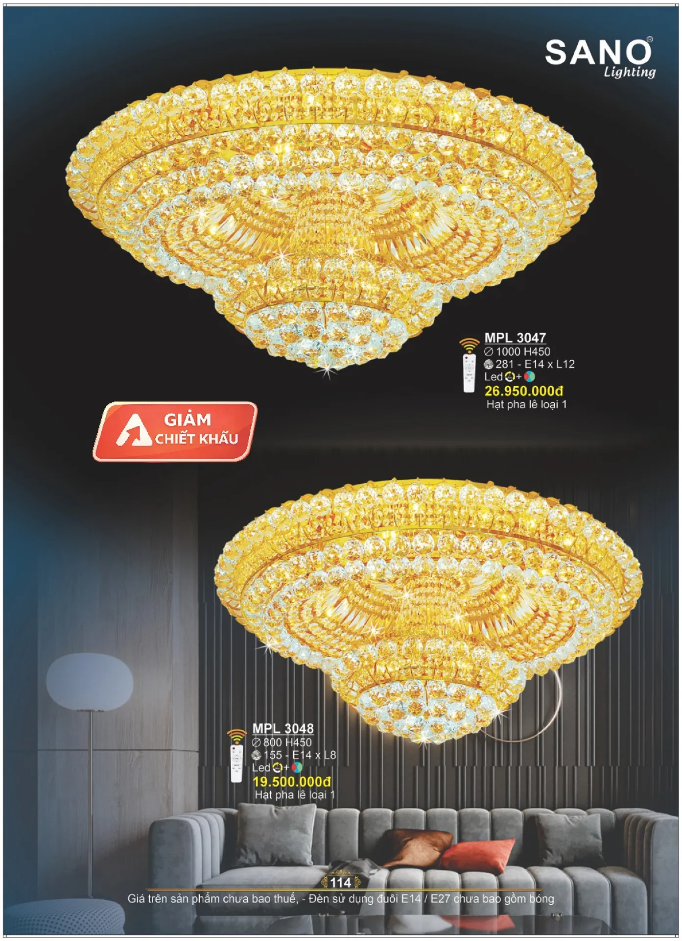 Catalogue ĐÈN SANO 2026 - Trang 114)