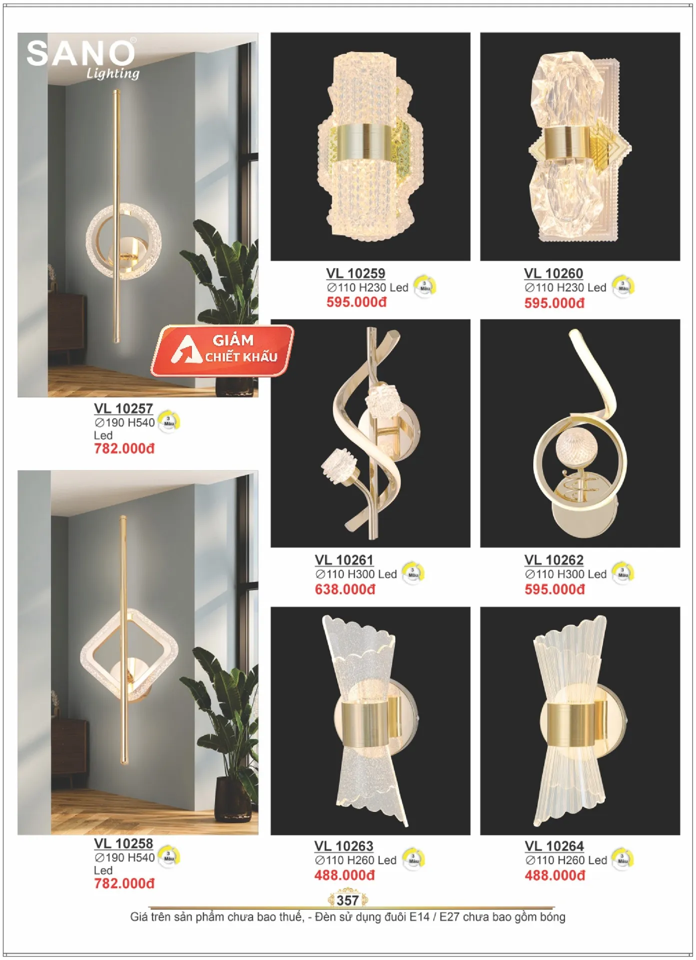 Catalogue ĐÈN SANO 2026 - Trang 357)