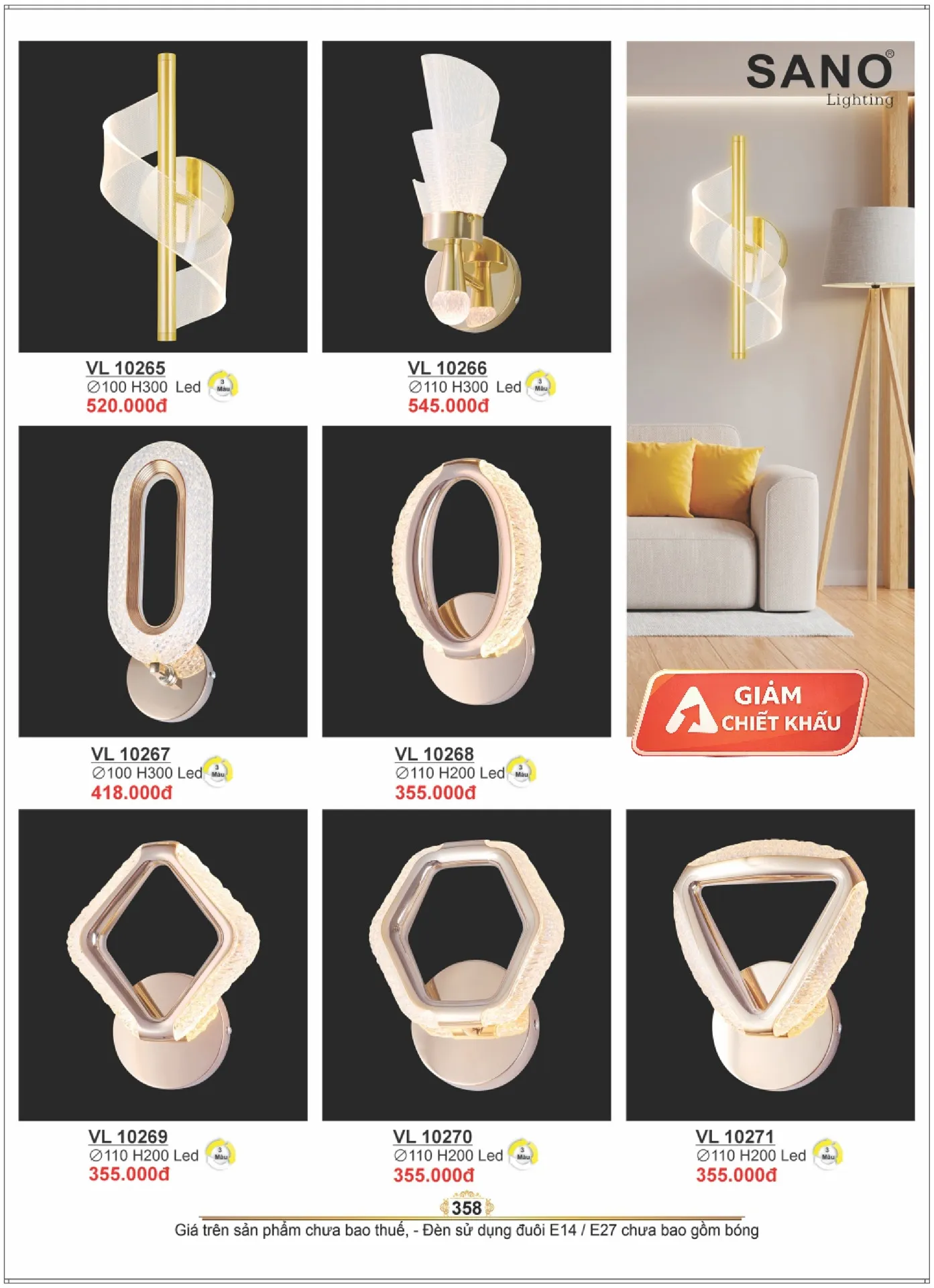 Catalogue ĐÈN SANO 2026 - Trang 358)