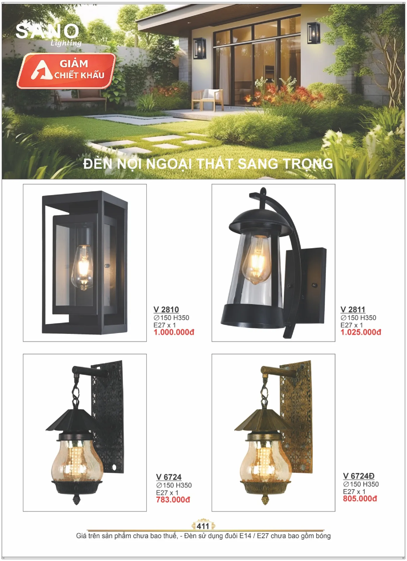Catalogue ĐÈN SANO 2026 - Trang 411)