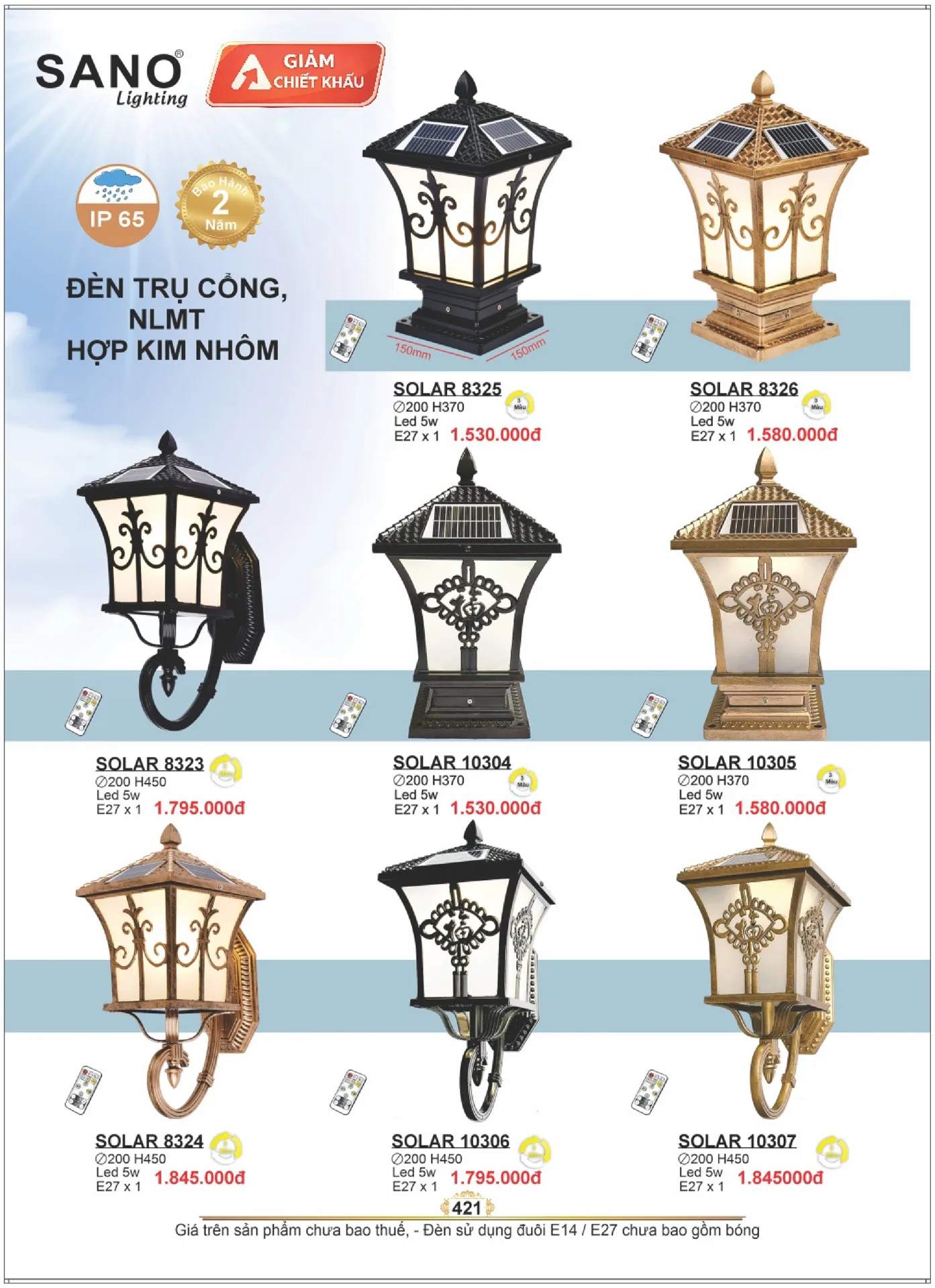 Catalogue ĐÈN SANO 2026 - Trang 421)