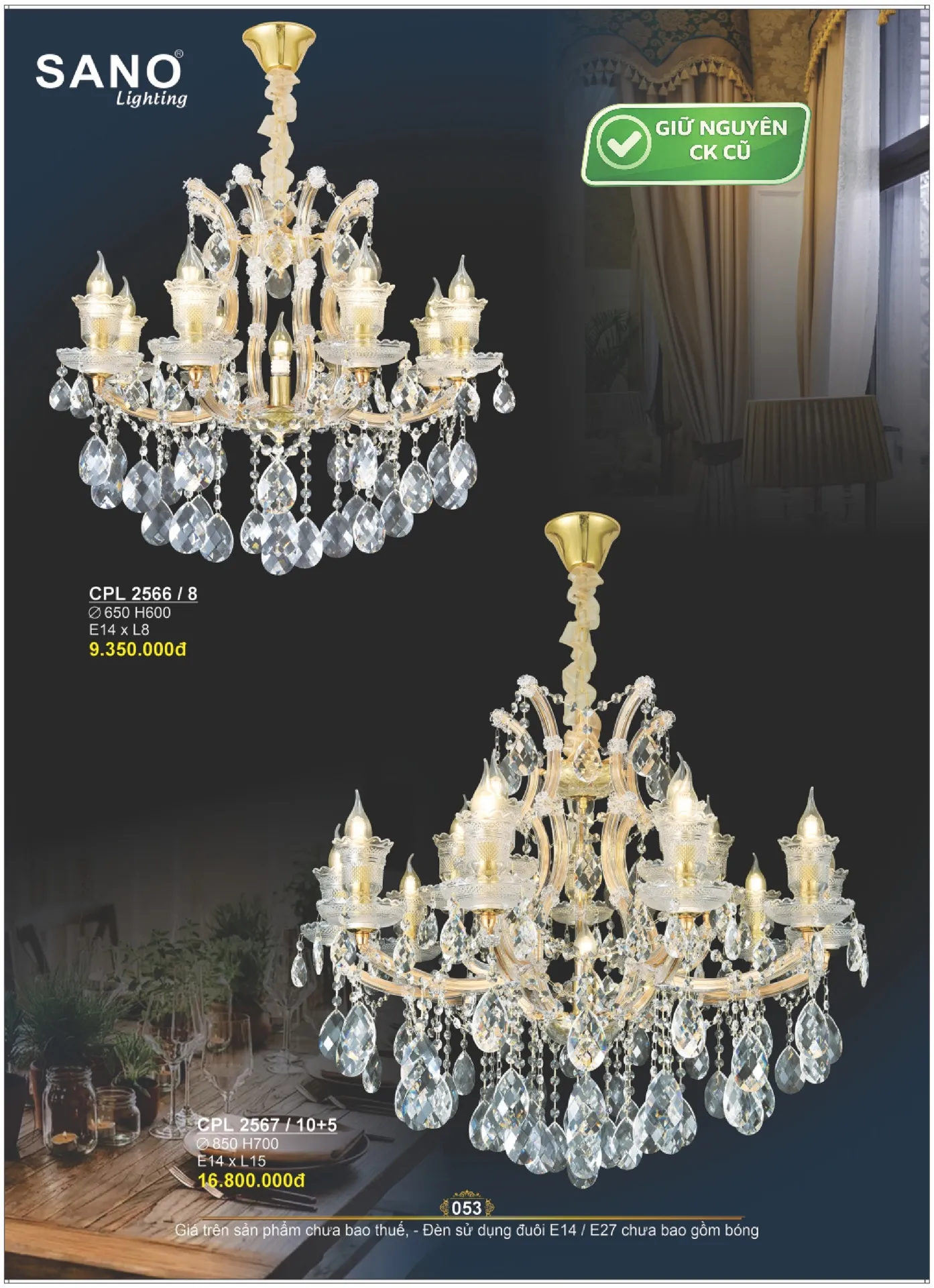 Catalogue ĐÈN SANO 2026 - Trang 53)