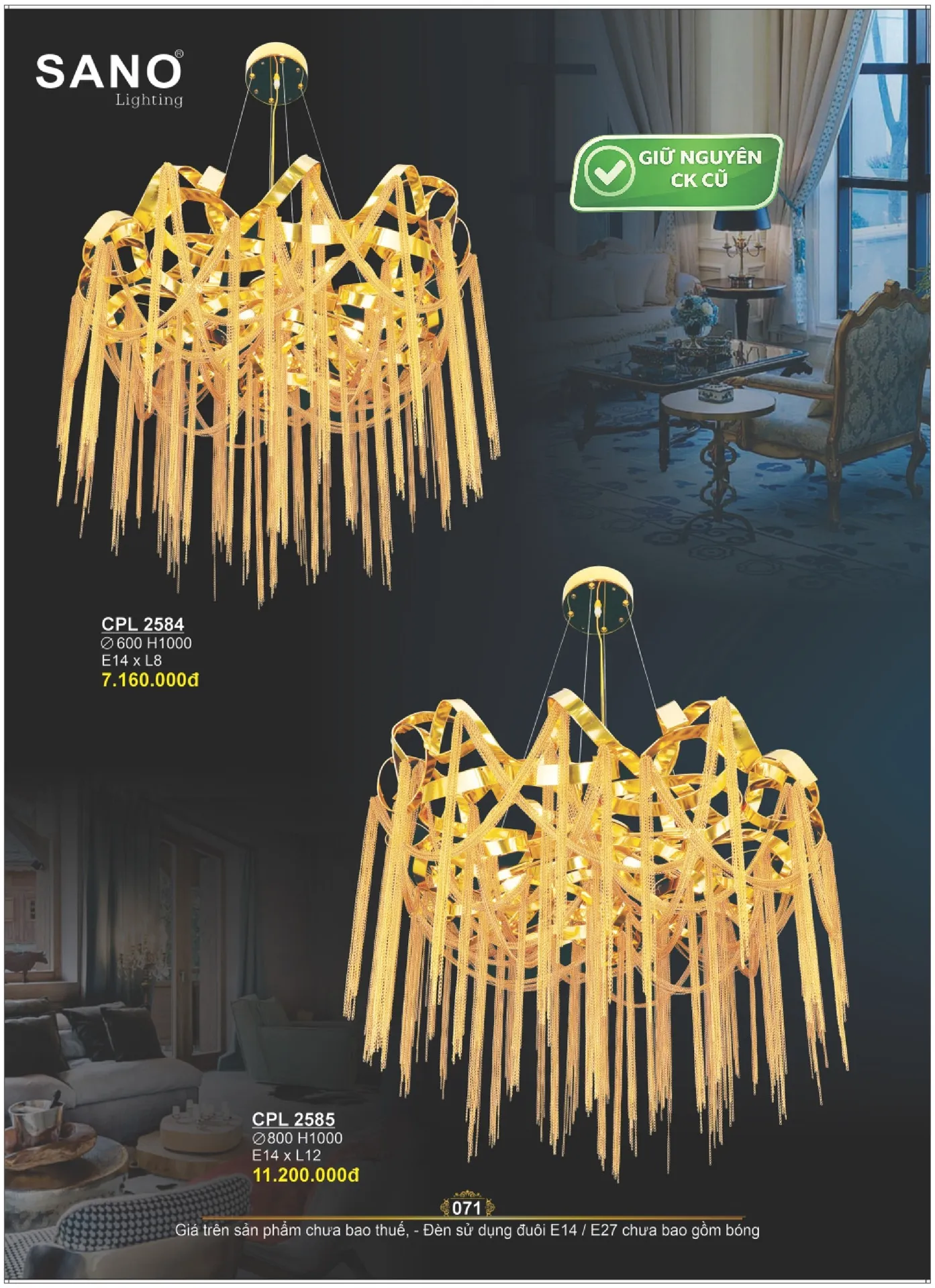 Catalogue ĐÈN SANO 2026 - Trang 71)