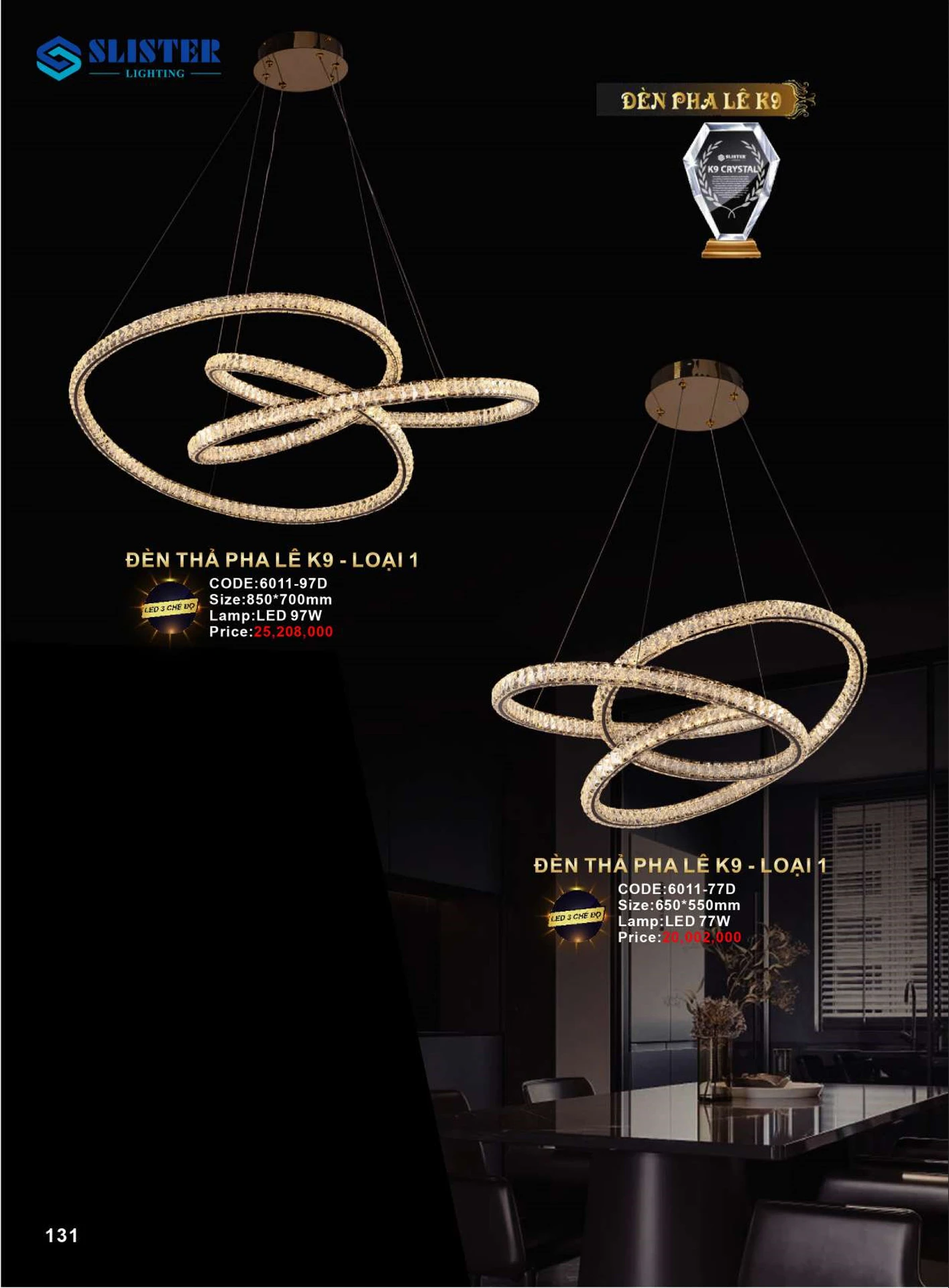 Catalogue Đèn Trang Trí SLISTER 2026 - Trang 132)