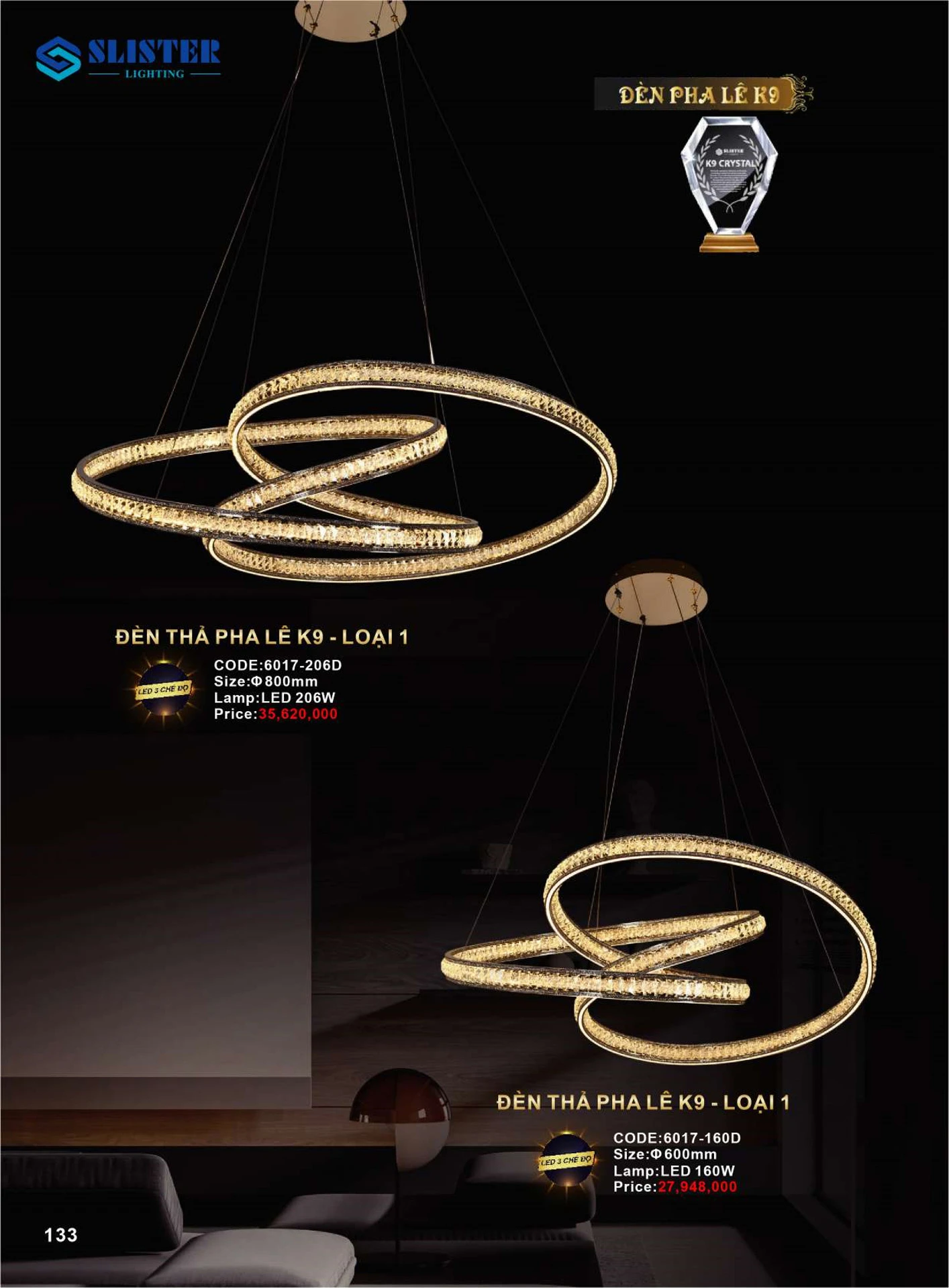 Catalogue Đèn Trang Trí SLISTER 2026 - Trang 134)
