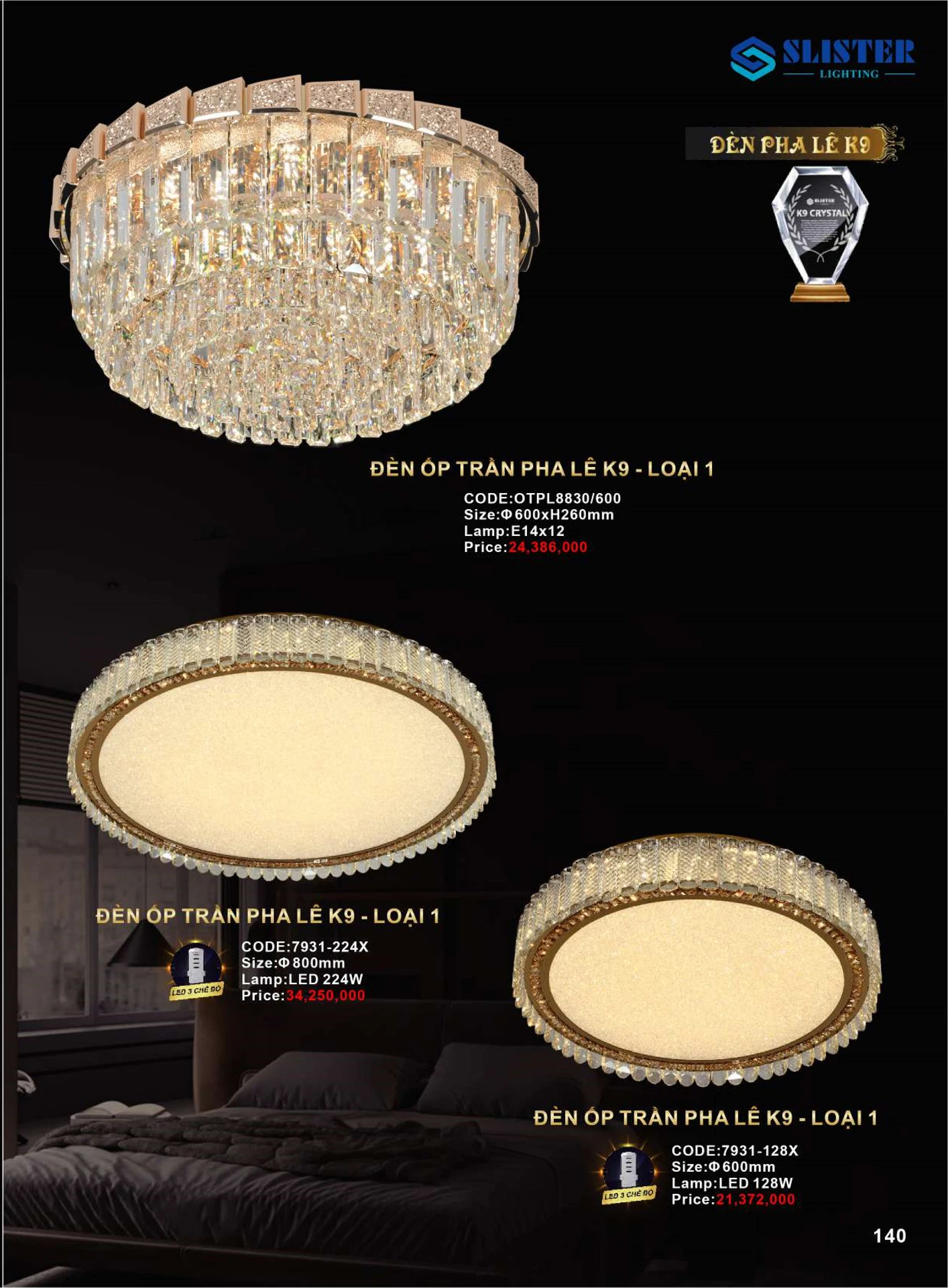 Catalogue Đèn Trang Trí SLISTER 2026 - Trang 141)