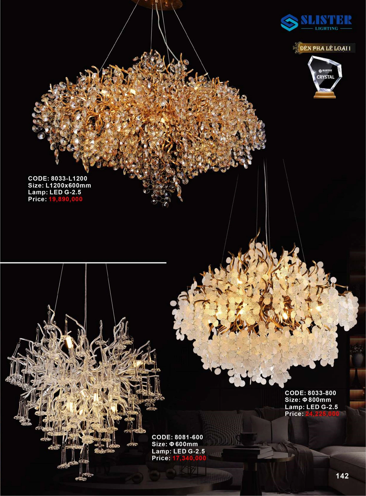 Catalogue Đèn Trang Trí SLISTER 2026 - Trang 143)