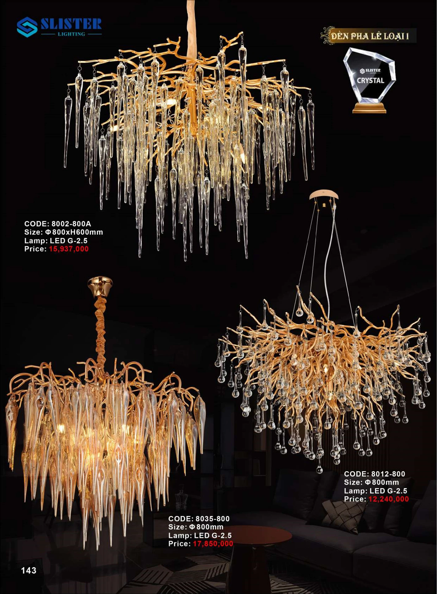 Catalogue Đèn Trang Trí SLISTER 2026 - Trang 144)