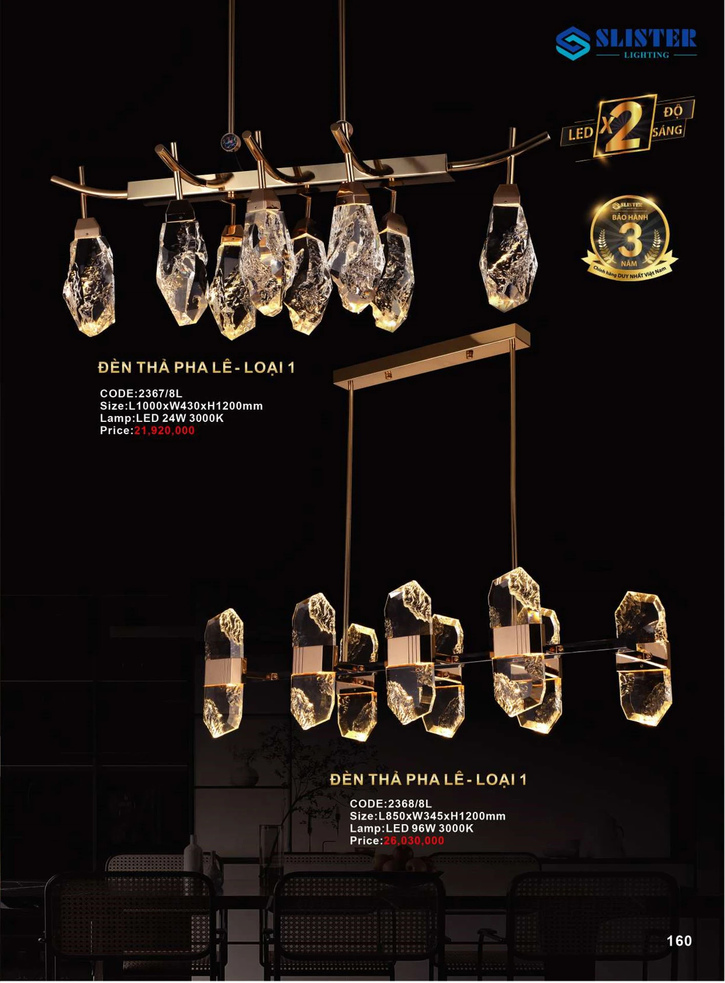 Catalogue Đèn Trang Trí SLISTER 2026 - Trang 161)