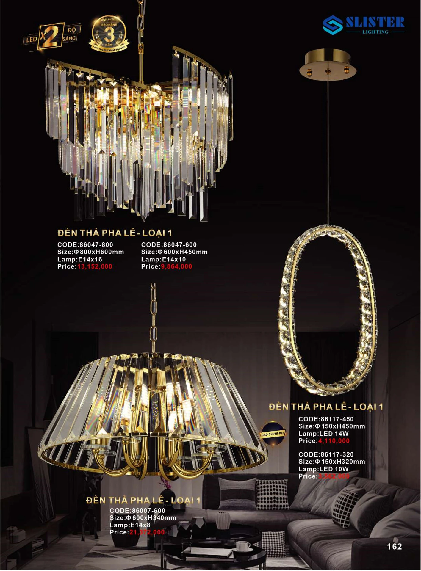 Catalogue Đèn Trang Trí SLISTER 2026 - Trang 163)