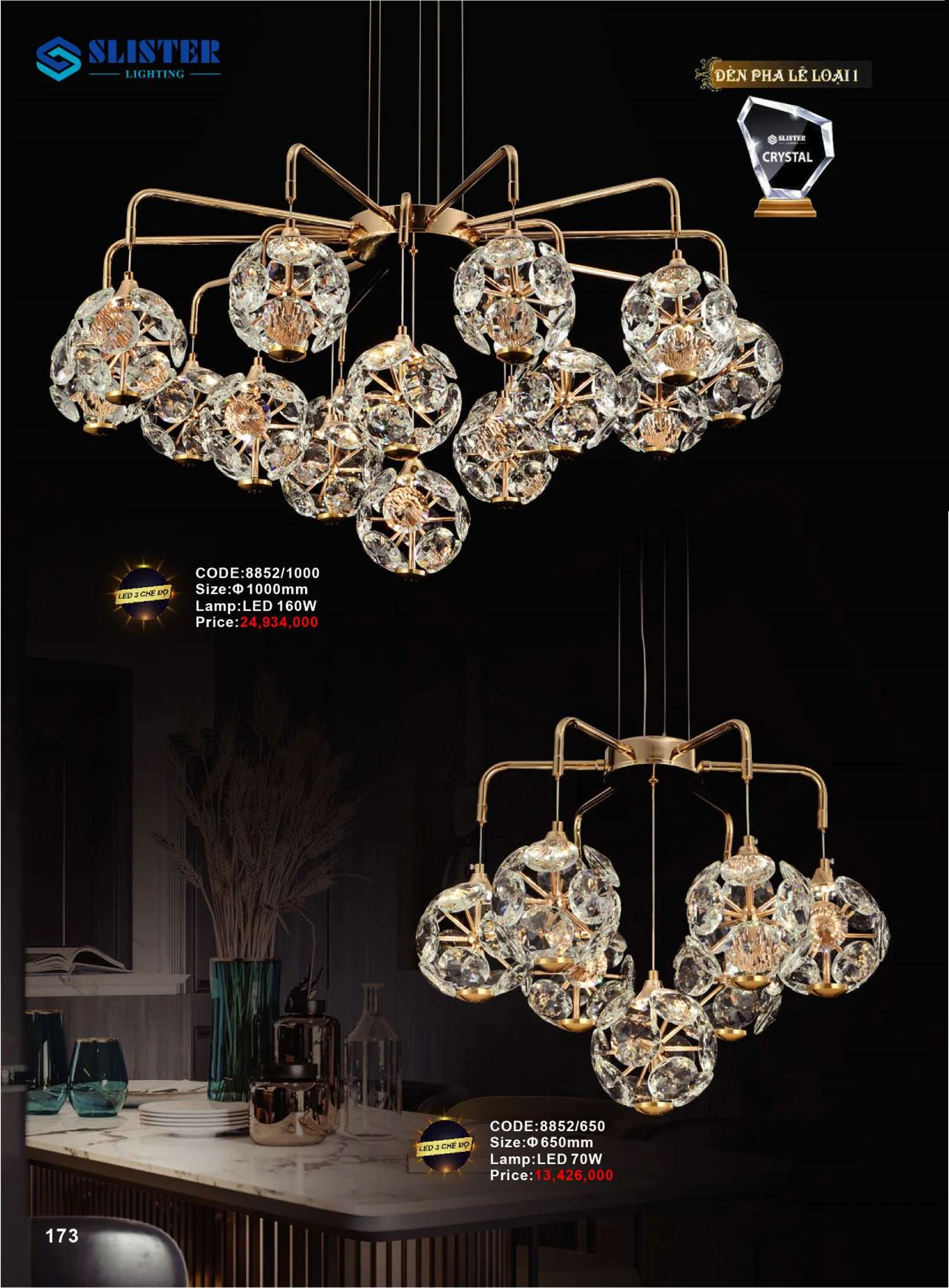 Catalogue Đèn Trang Trí SLISTER 2026 - Trang 174)