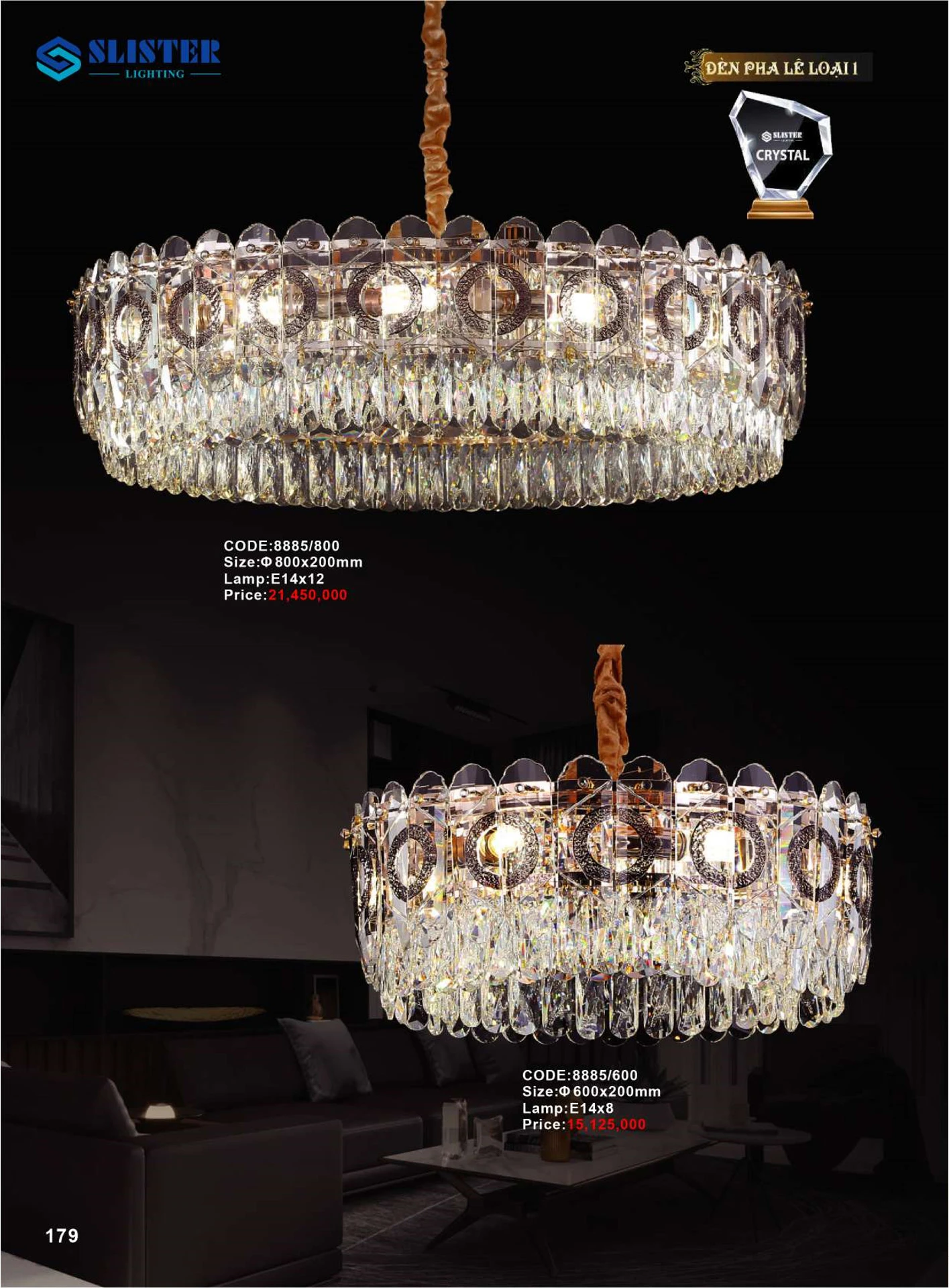 Catalogue Đèn Trang Trí SLISTER 2026 - Trang 180)