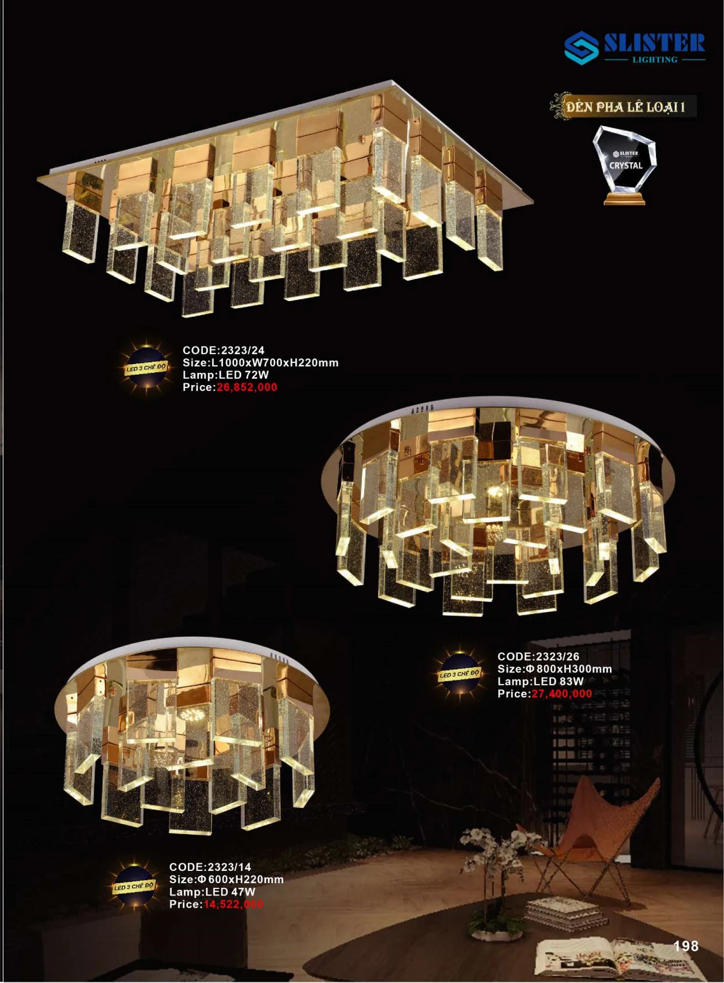 Catalogue Đèn Trang Trí SLISTER 2026 - Trang 199)