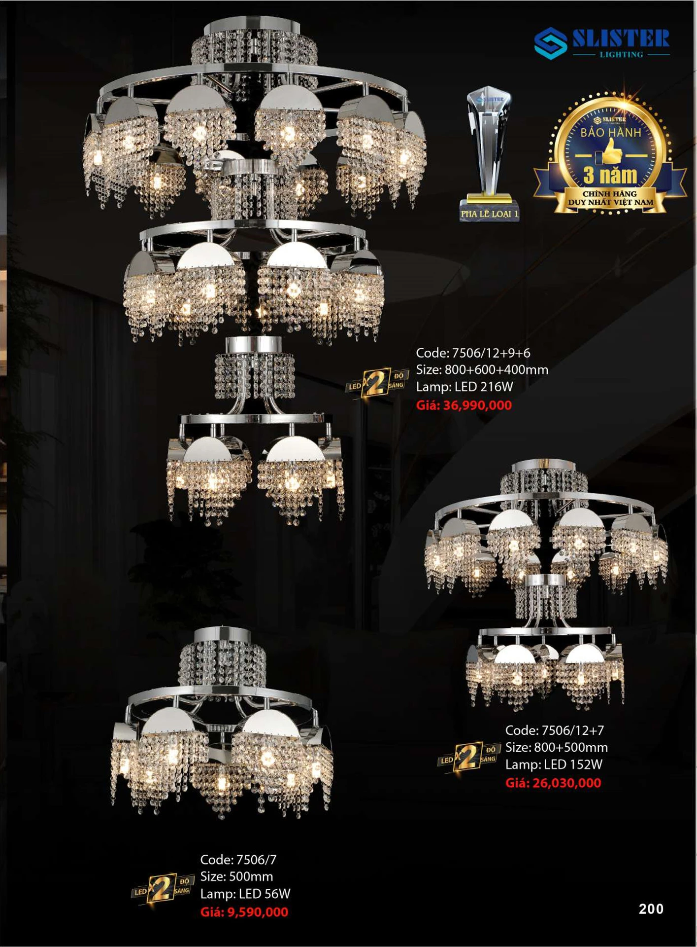 Catalogue Đèn Trang Trí SLISTER 2026 - Trang 201)
