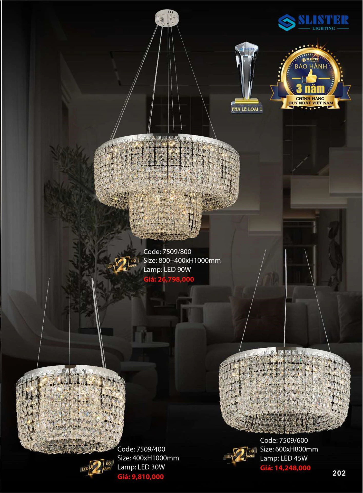 Catalogue Đèn Trang Trí SLISTER 2026 - Trang 203)