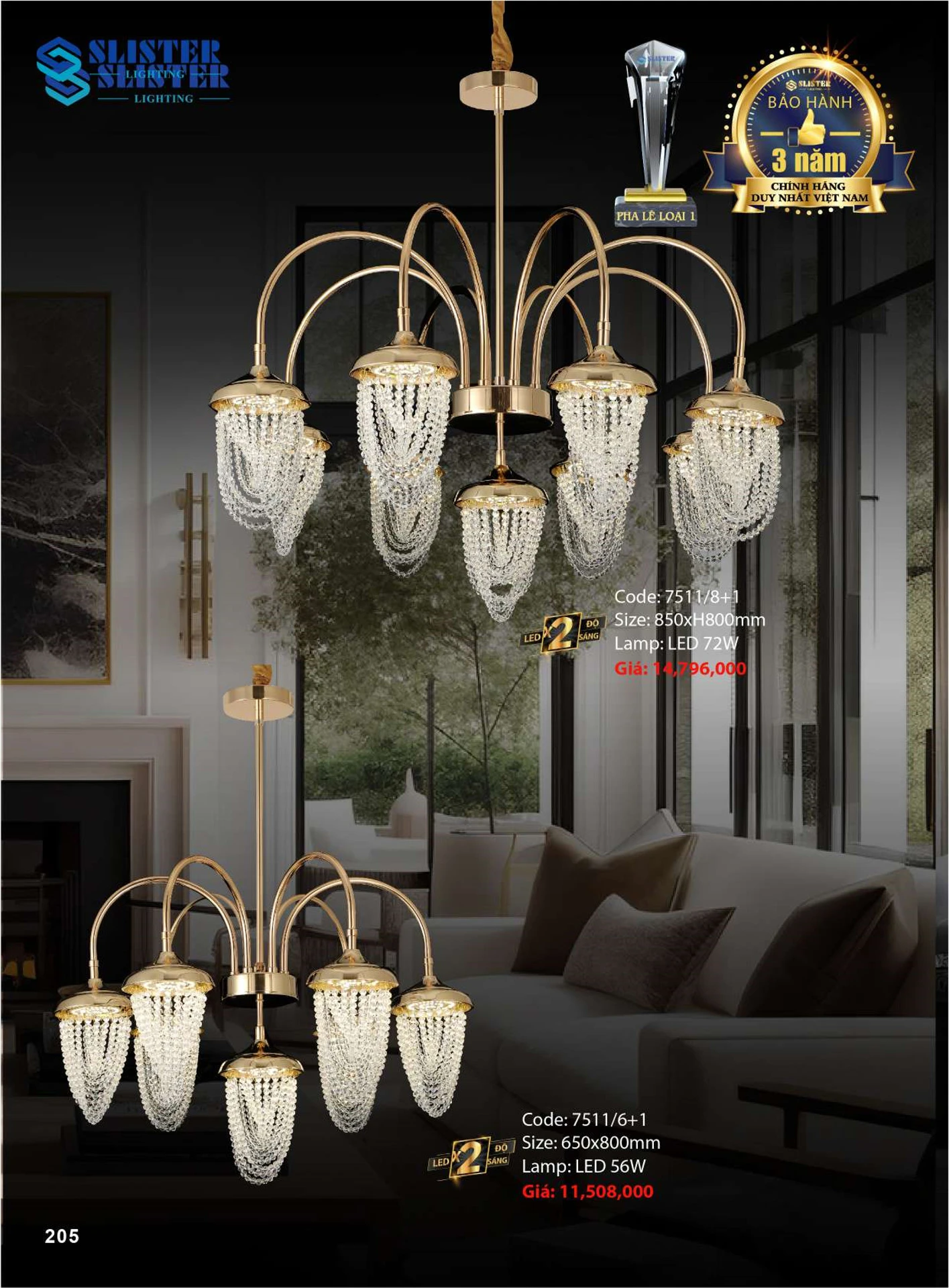 Catalogue Đèn Trang Trí SLISTER 2026 - Trang 206)