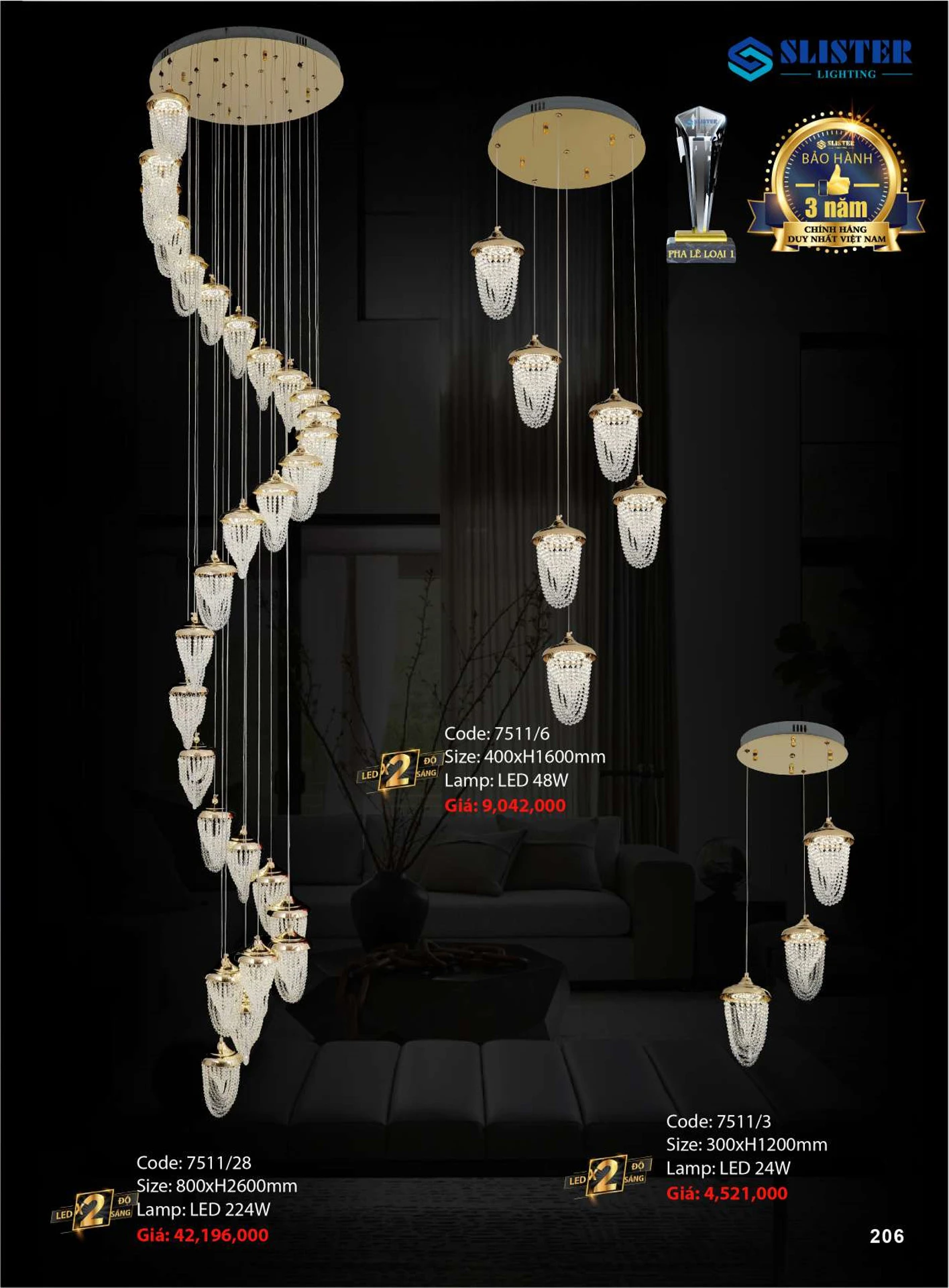 Catalogue Đèn Trang Trí SLISTER 2026 - Trang 207)