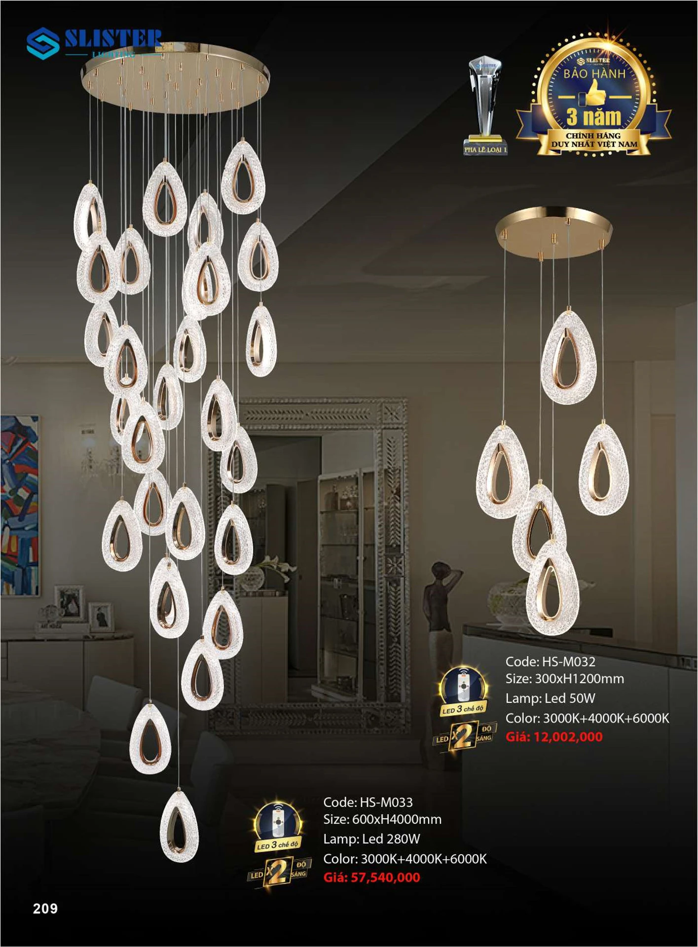 Catalogue Đèn Trang Trí SLISTER 2026 - Trang 210)