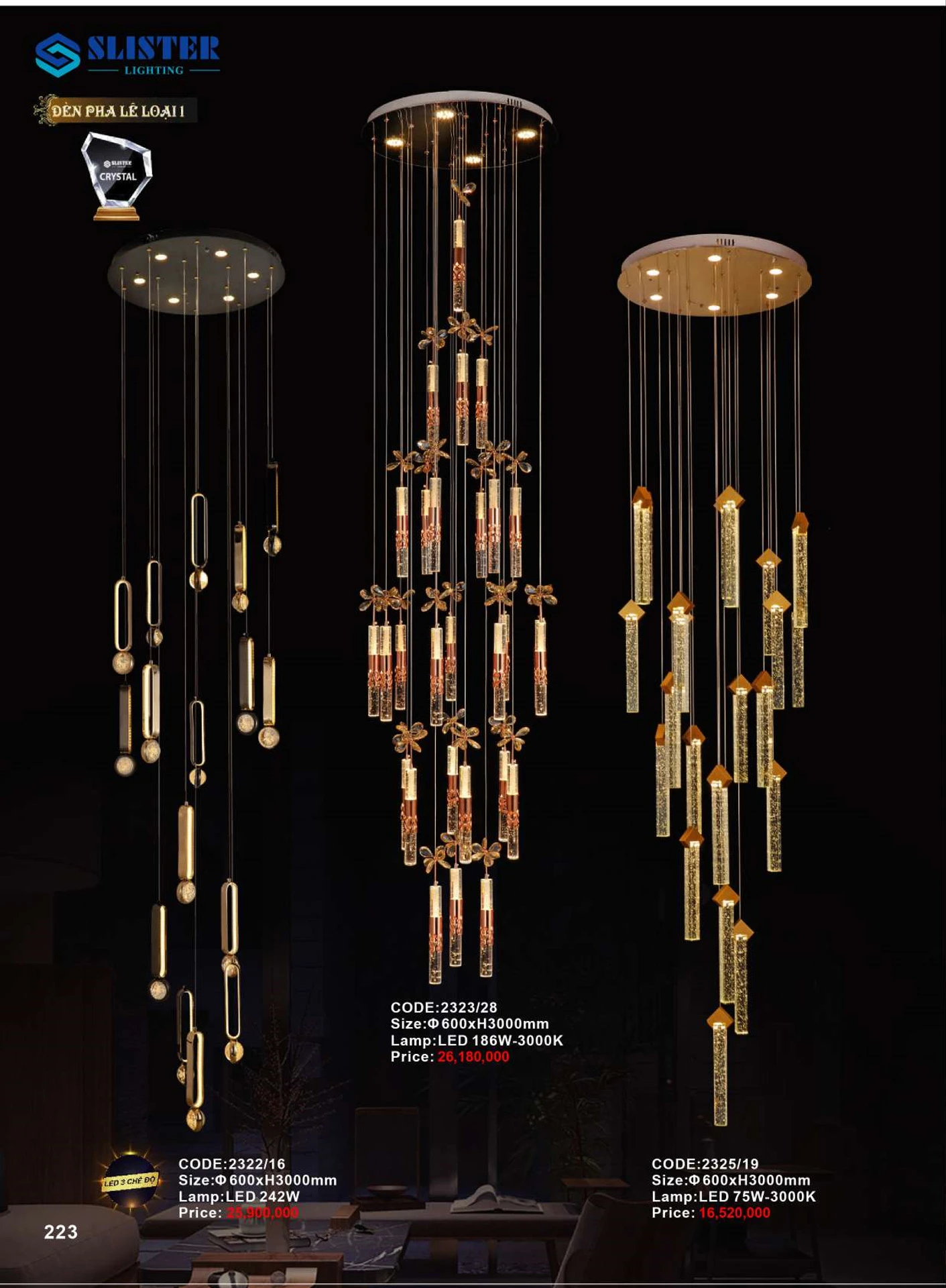 Catalogue Đèn Trang Trí SLISTER 2026 - Trang 224)