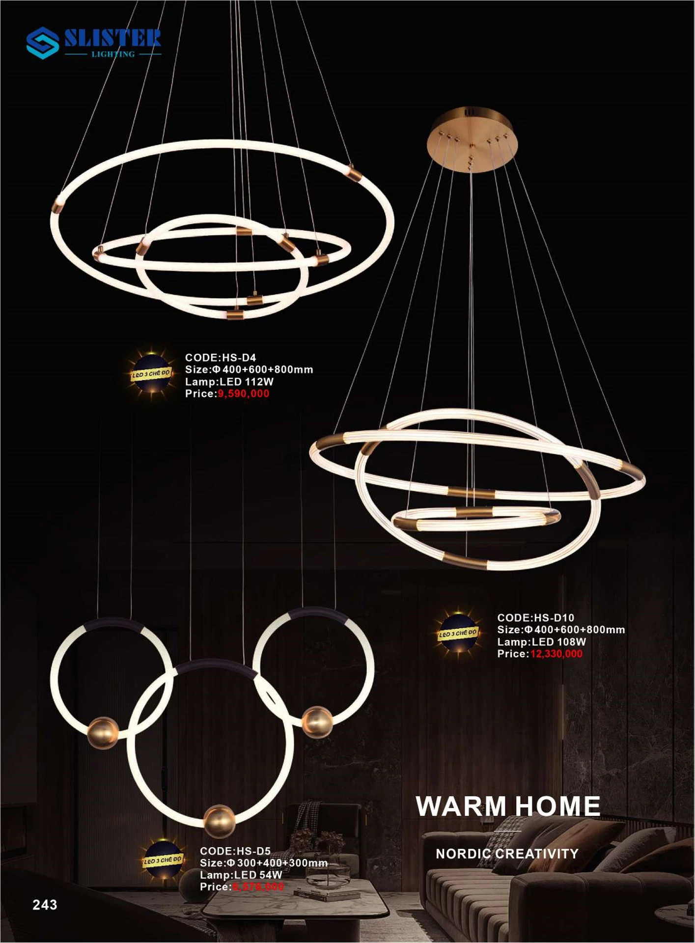 Catalogue Đèn Trang Trí SLISTER 2026 - Trang 244)